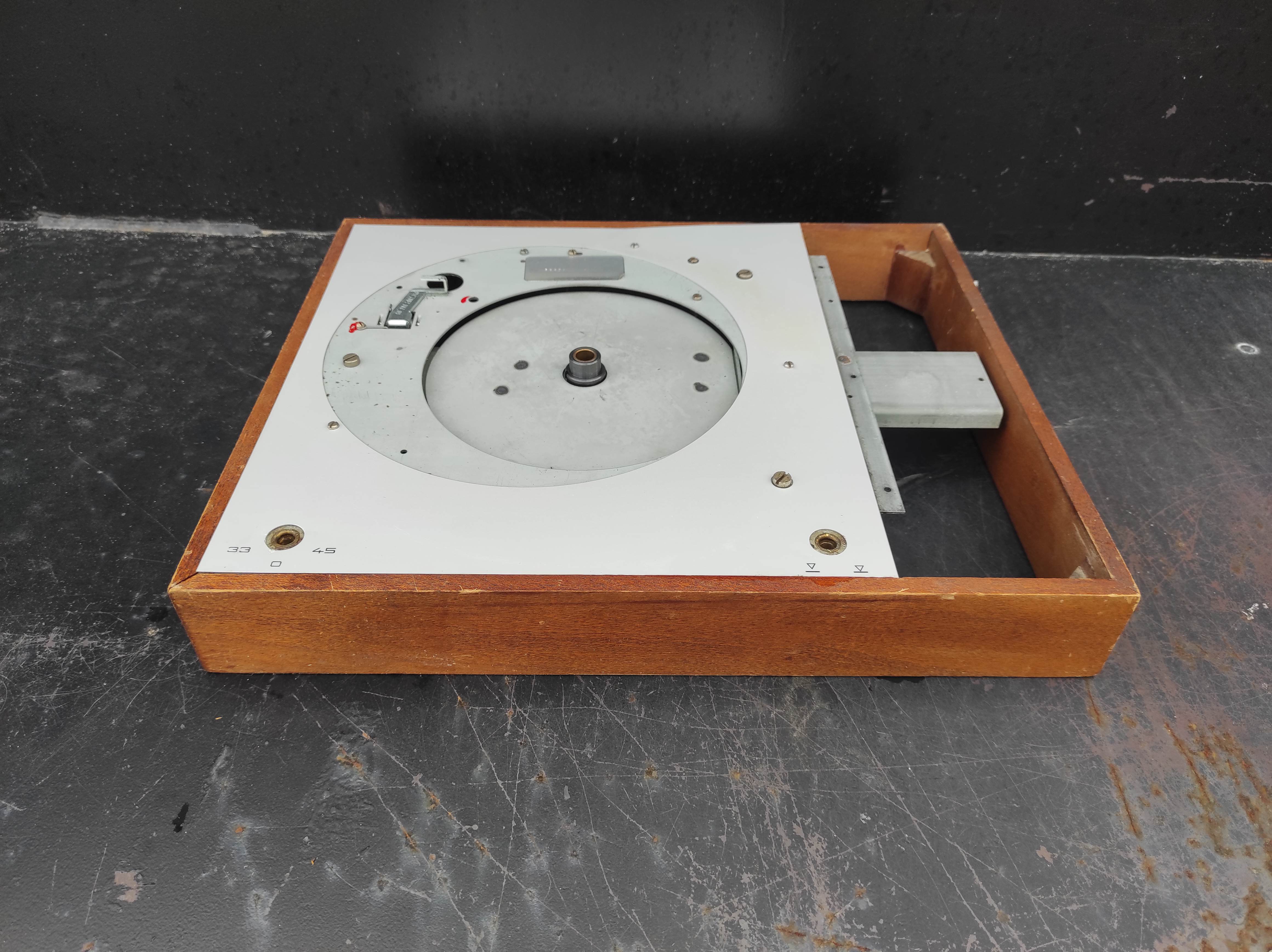 THORENS TD-150 MKII wood case with faceplate used