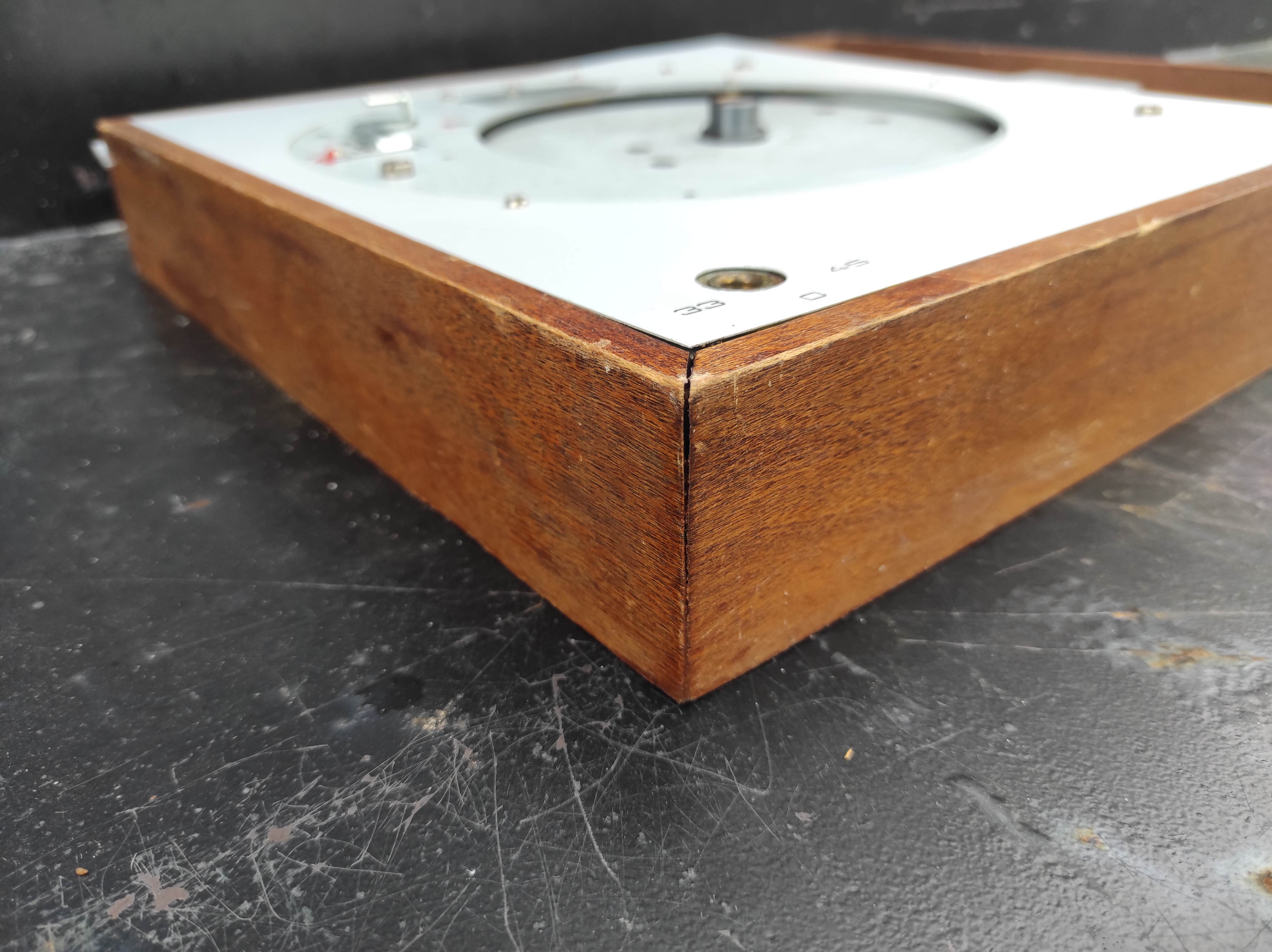 THORENS TD-150 MKII wood case with faceplate used