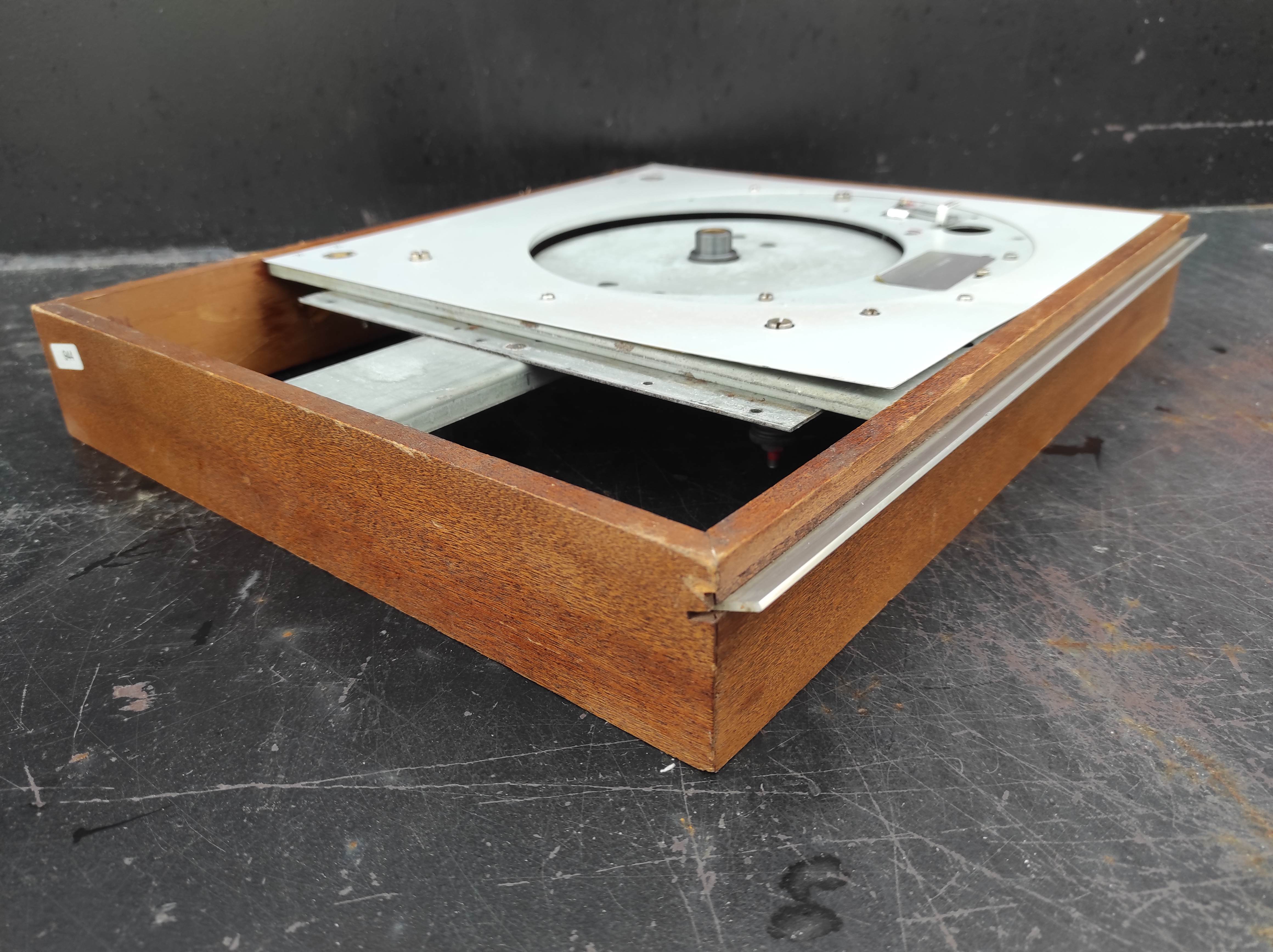 THORENS TD-150 MKII wood case with faceplate used
