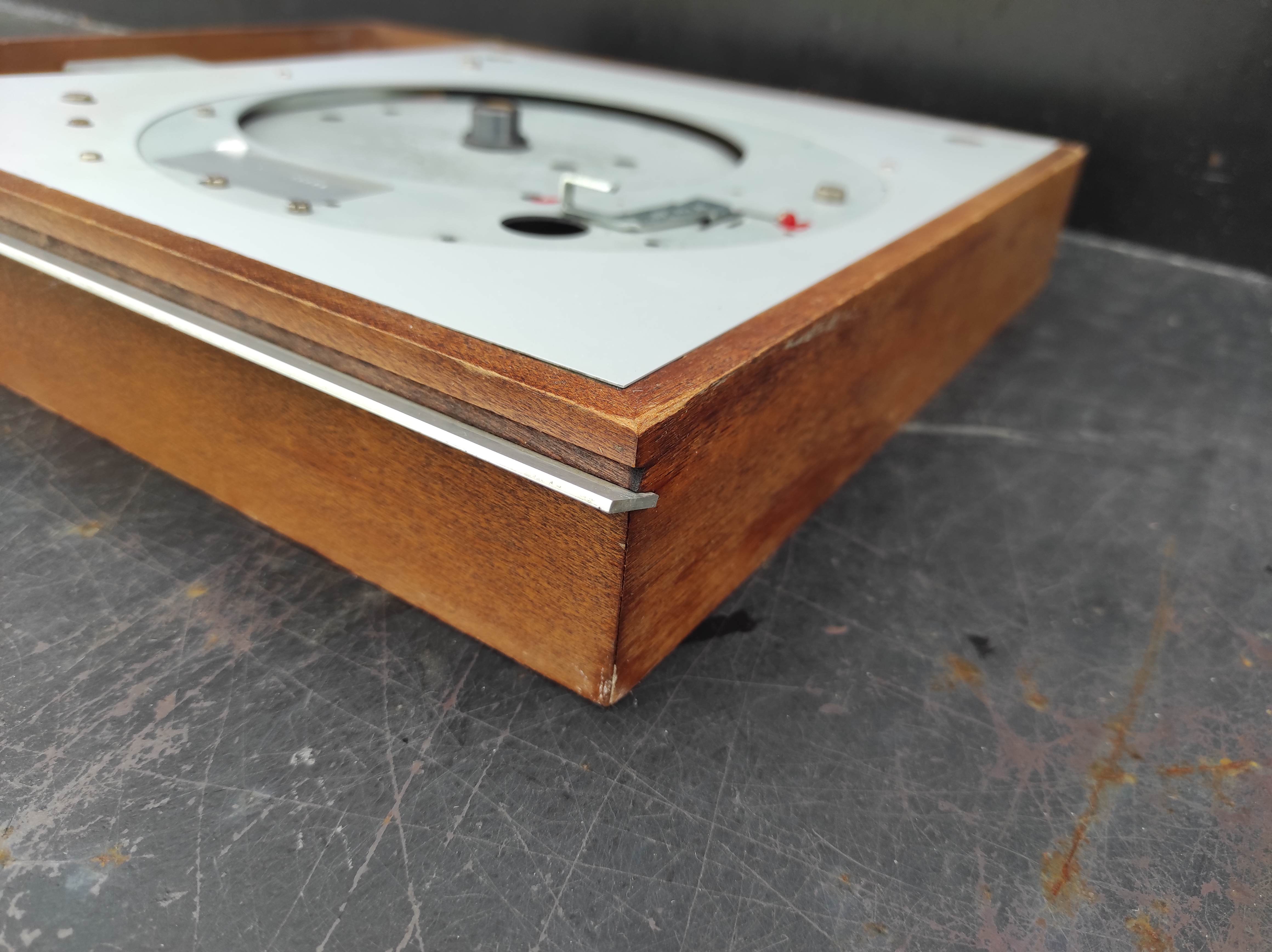 THORENS TD-150 MKII wood case with faceplate used