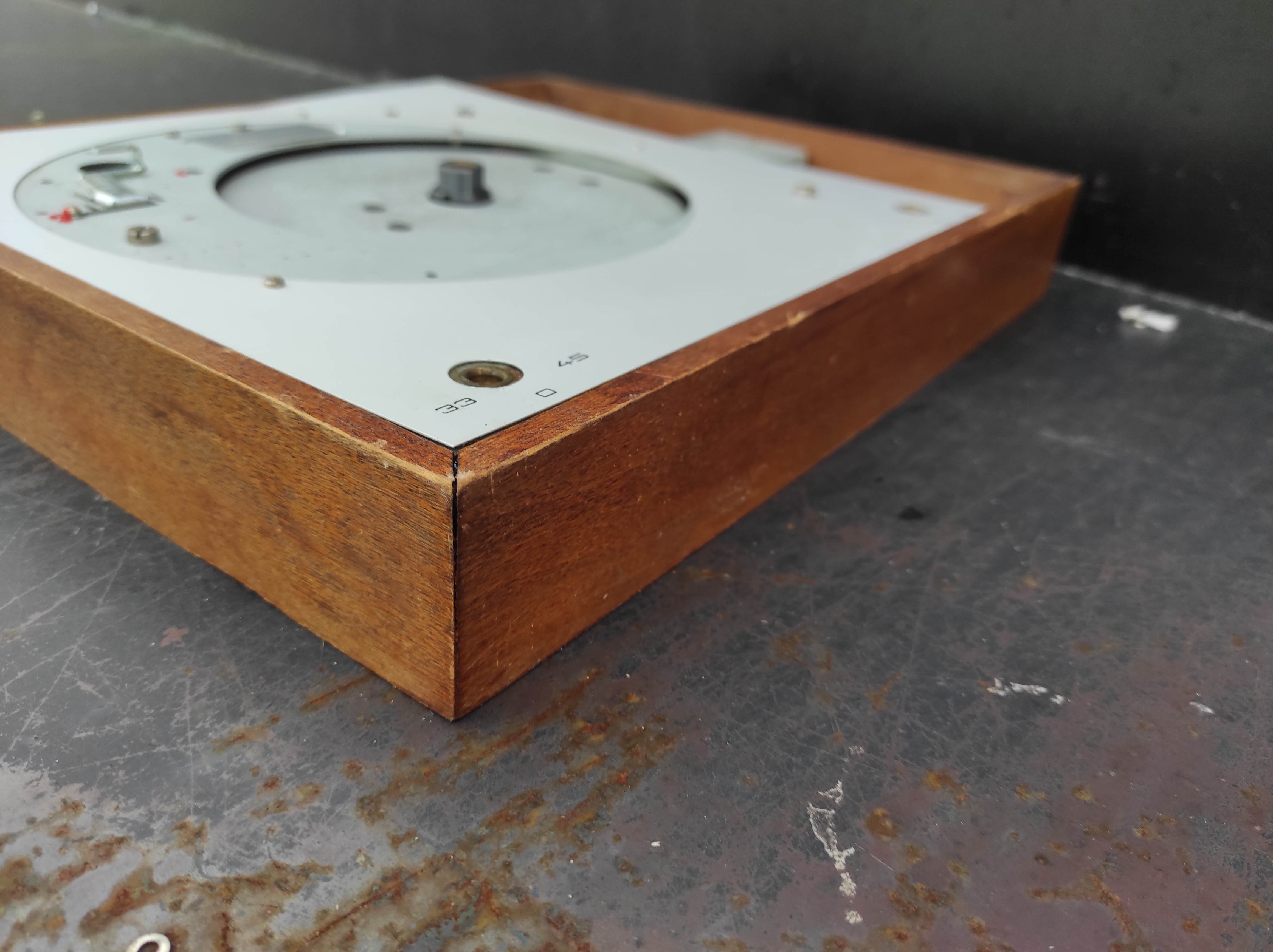 THORENS TD-150 MKII wood case with faceplate used