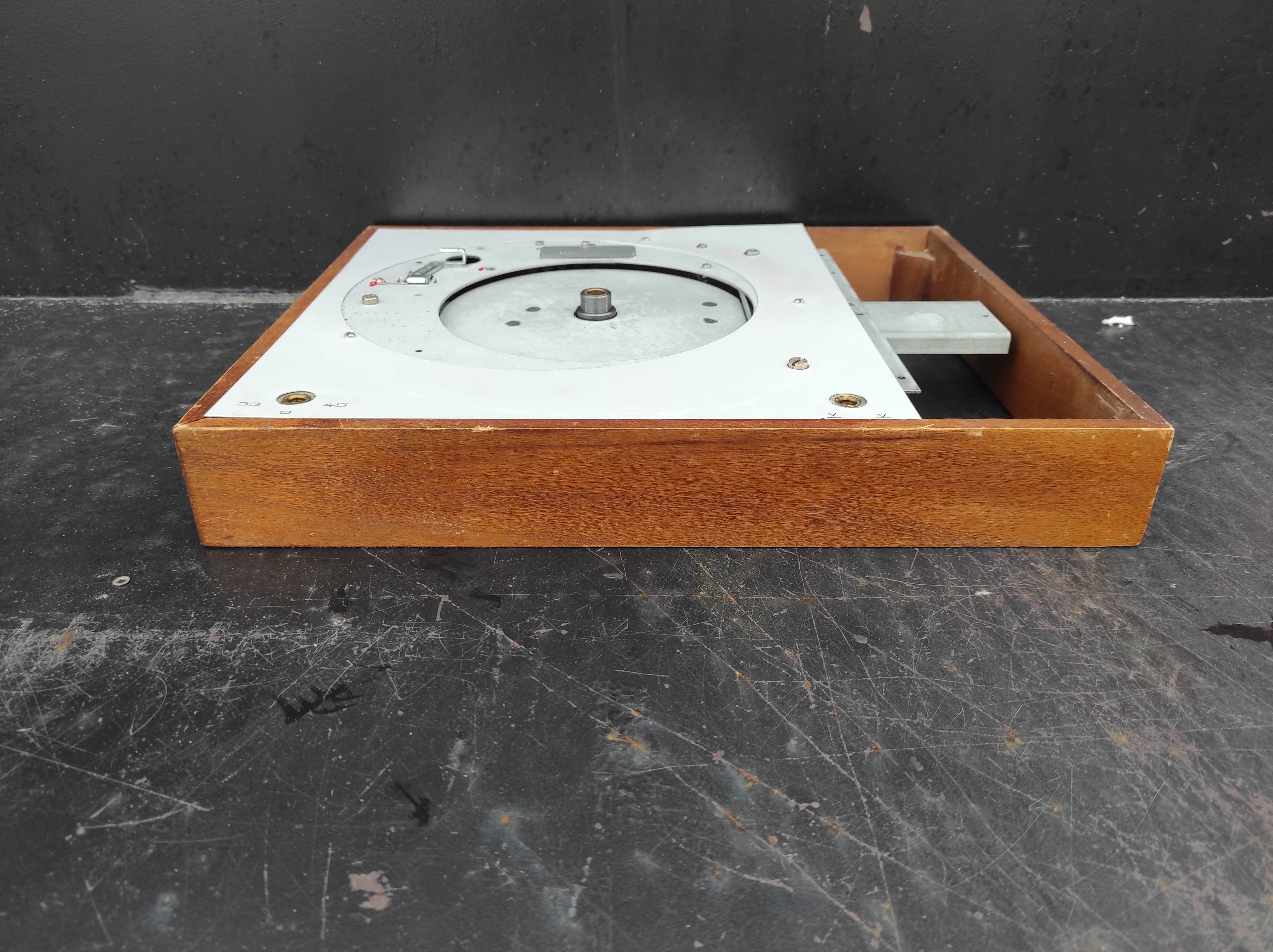 THORENS TD-150 MKII wood case with faceplate used