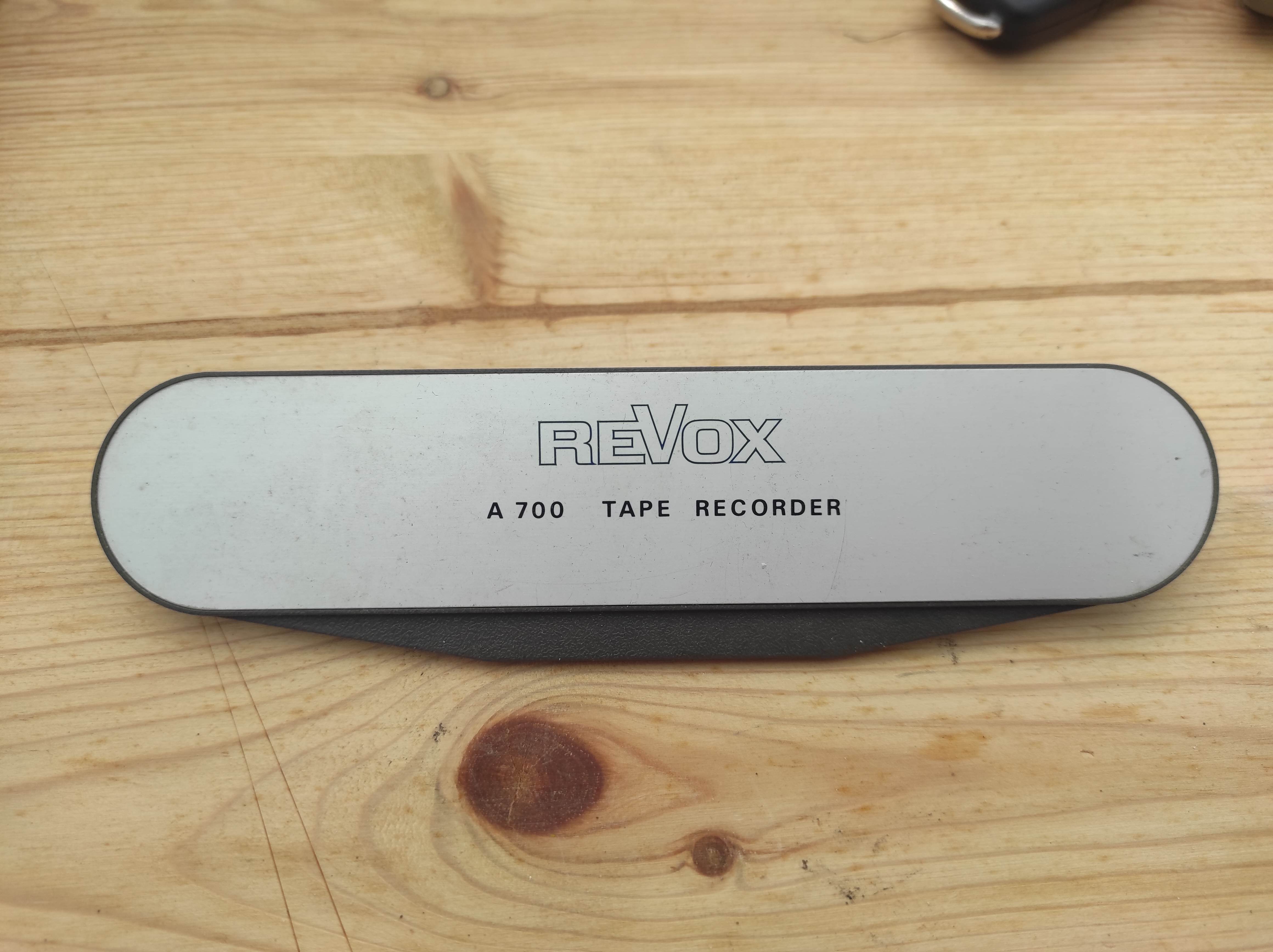 Revox A700 tape reel machine headblock cover #1