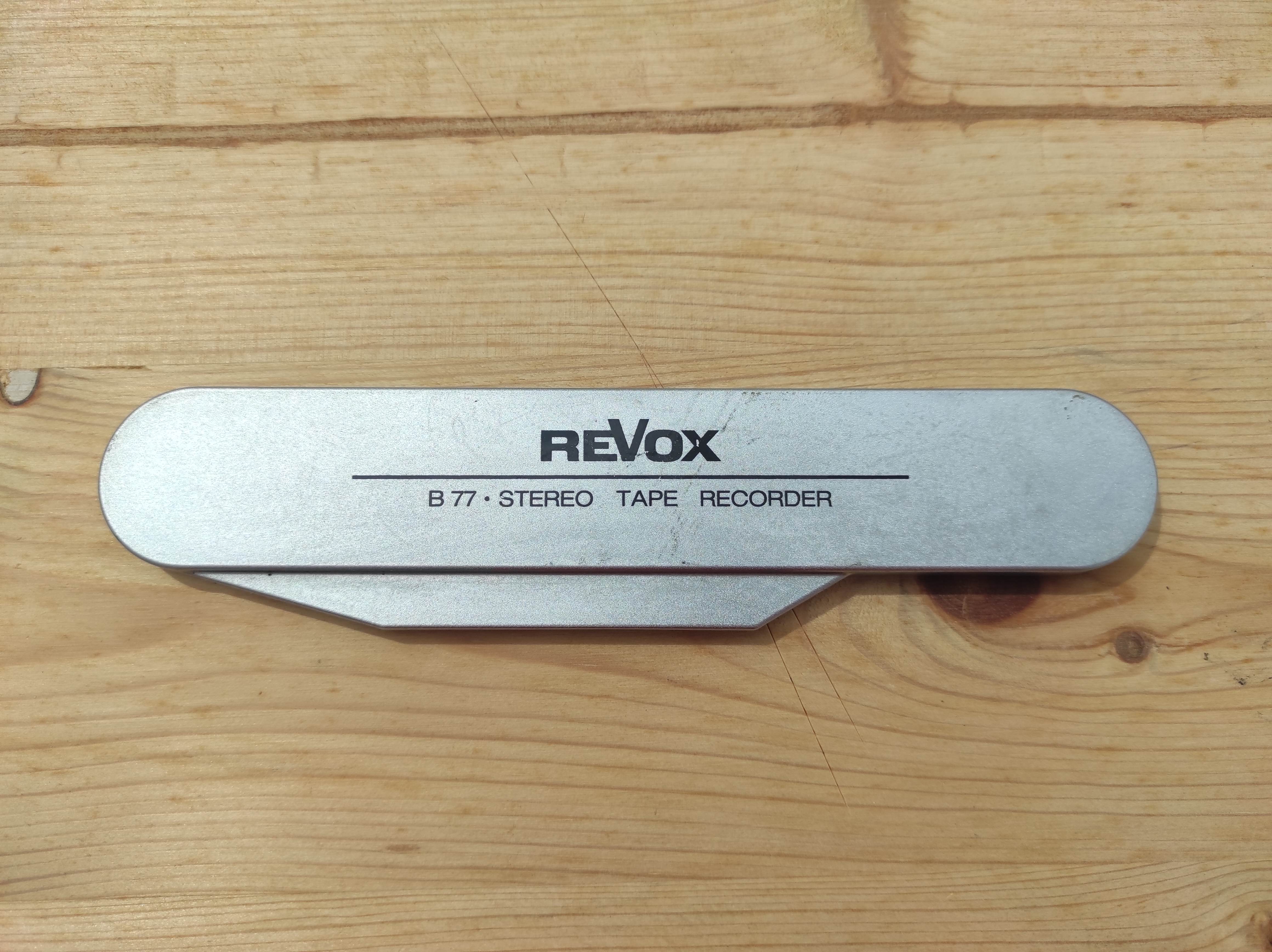 Revox B77 tape reel machine headblock cover #2