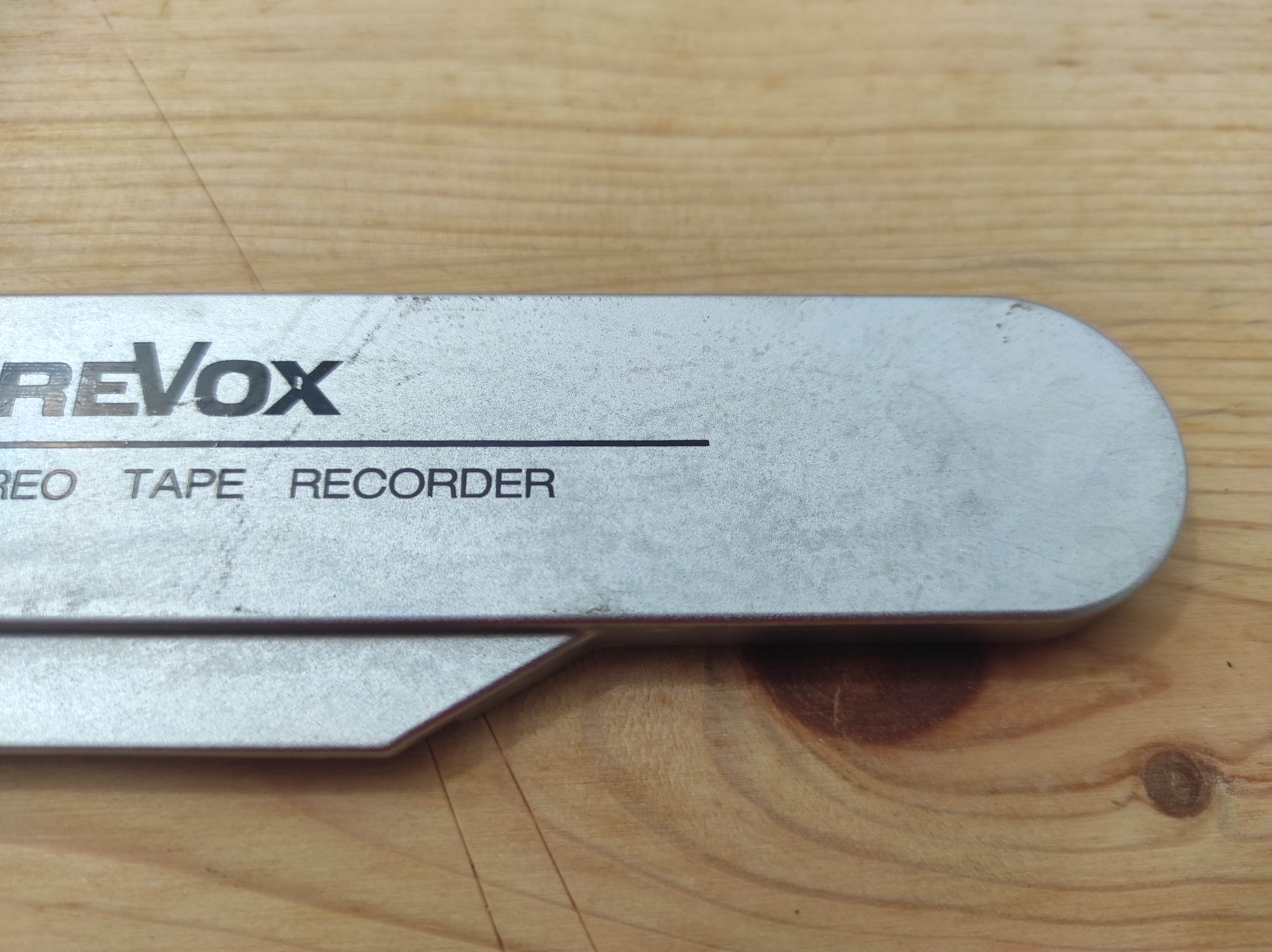 Revox B77 tape reel machine headblock cover #2