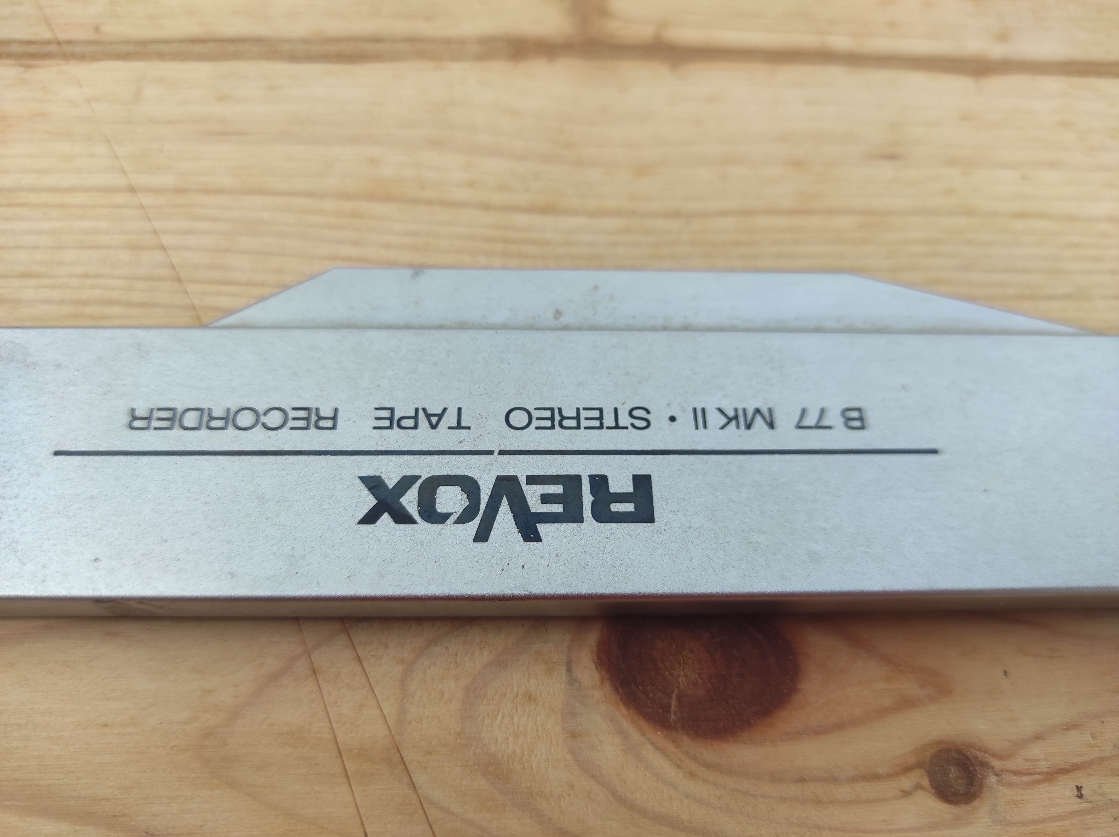 Revox B77 MK II tape reel machine headblock cover