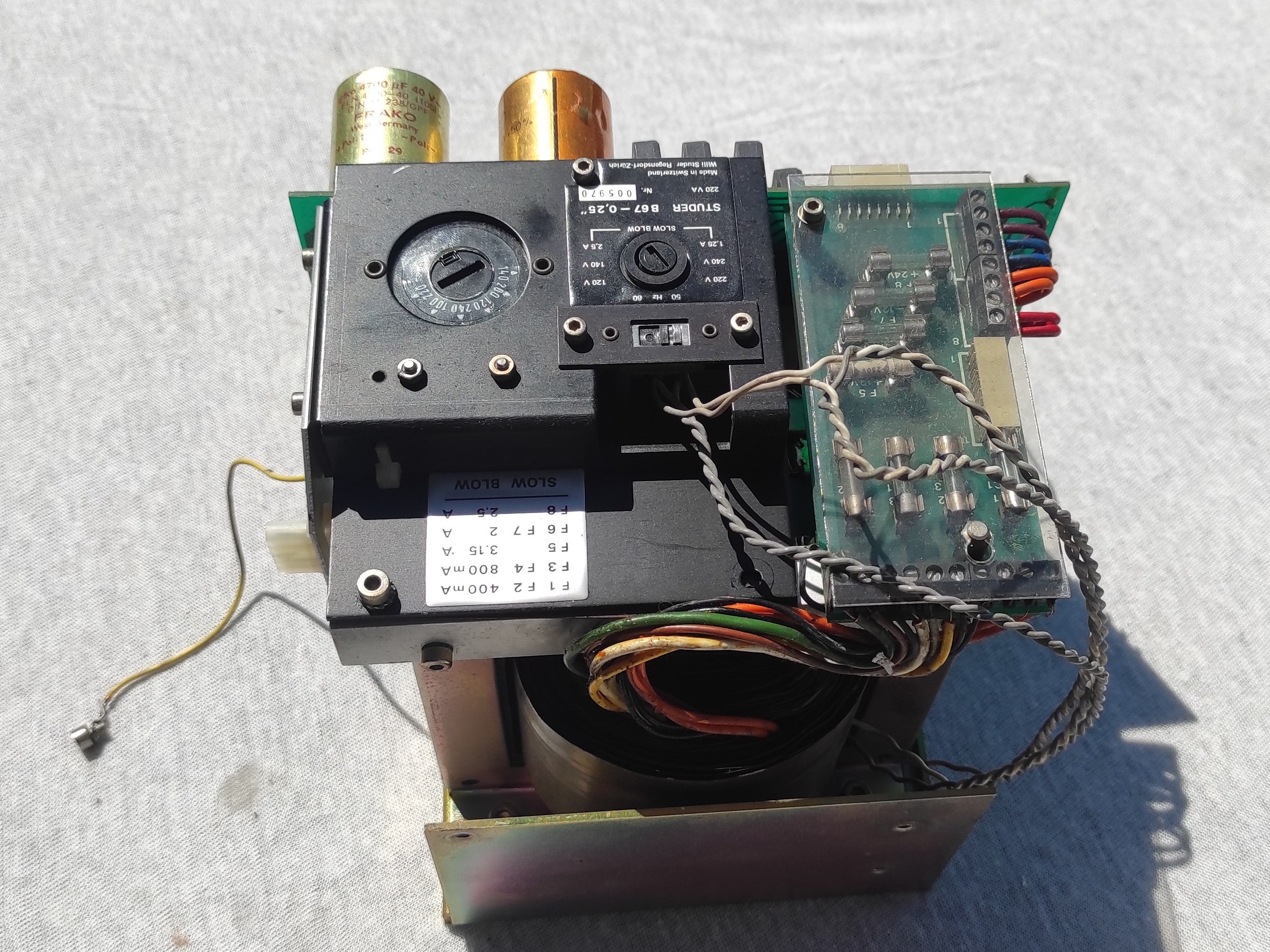 Studer ReVox B67 power supply transformer not tested #1