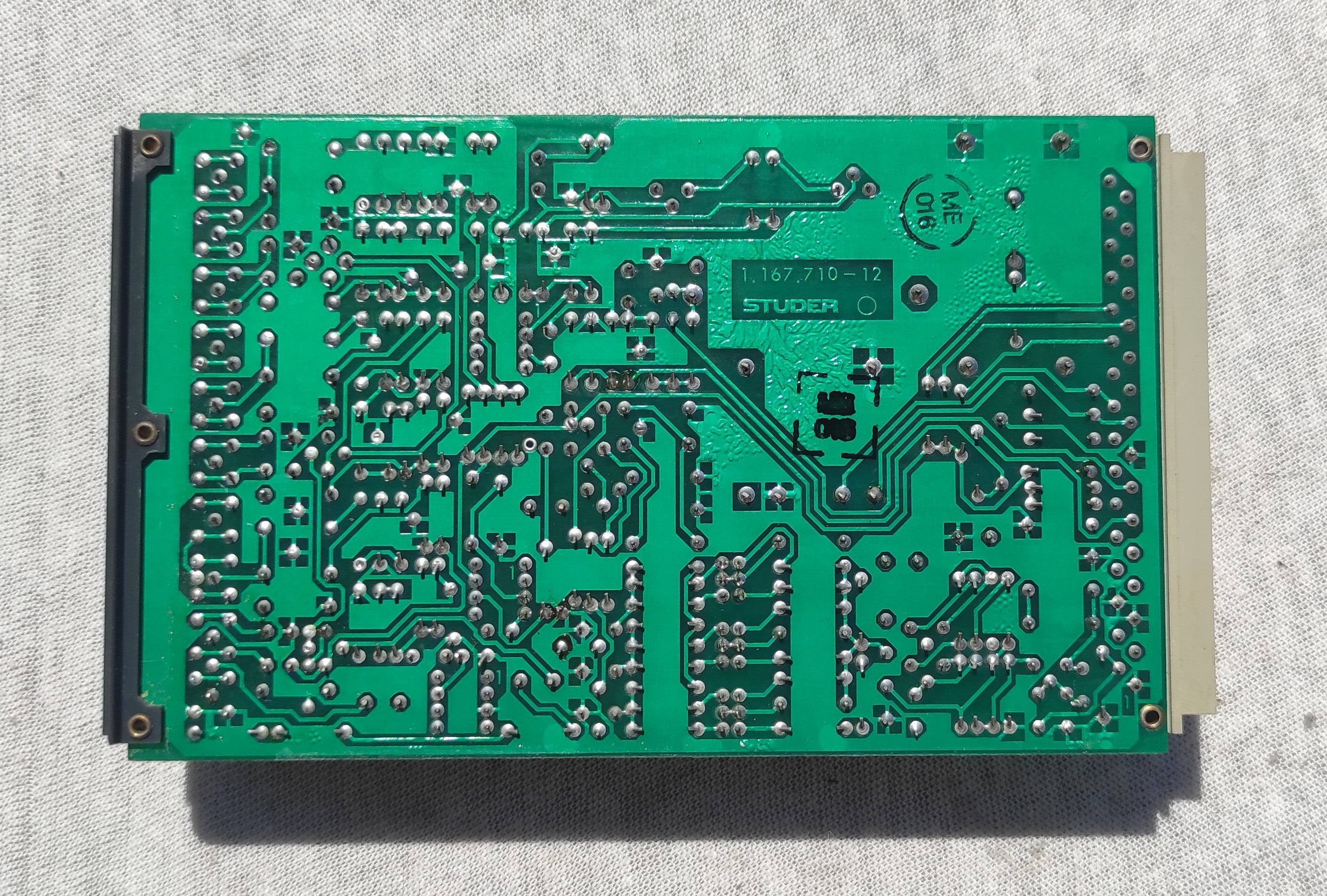 Studer ReVox B67 1.167.710-12 reproduce amplifier PCB not tested, traces of corrosion