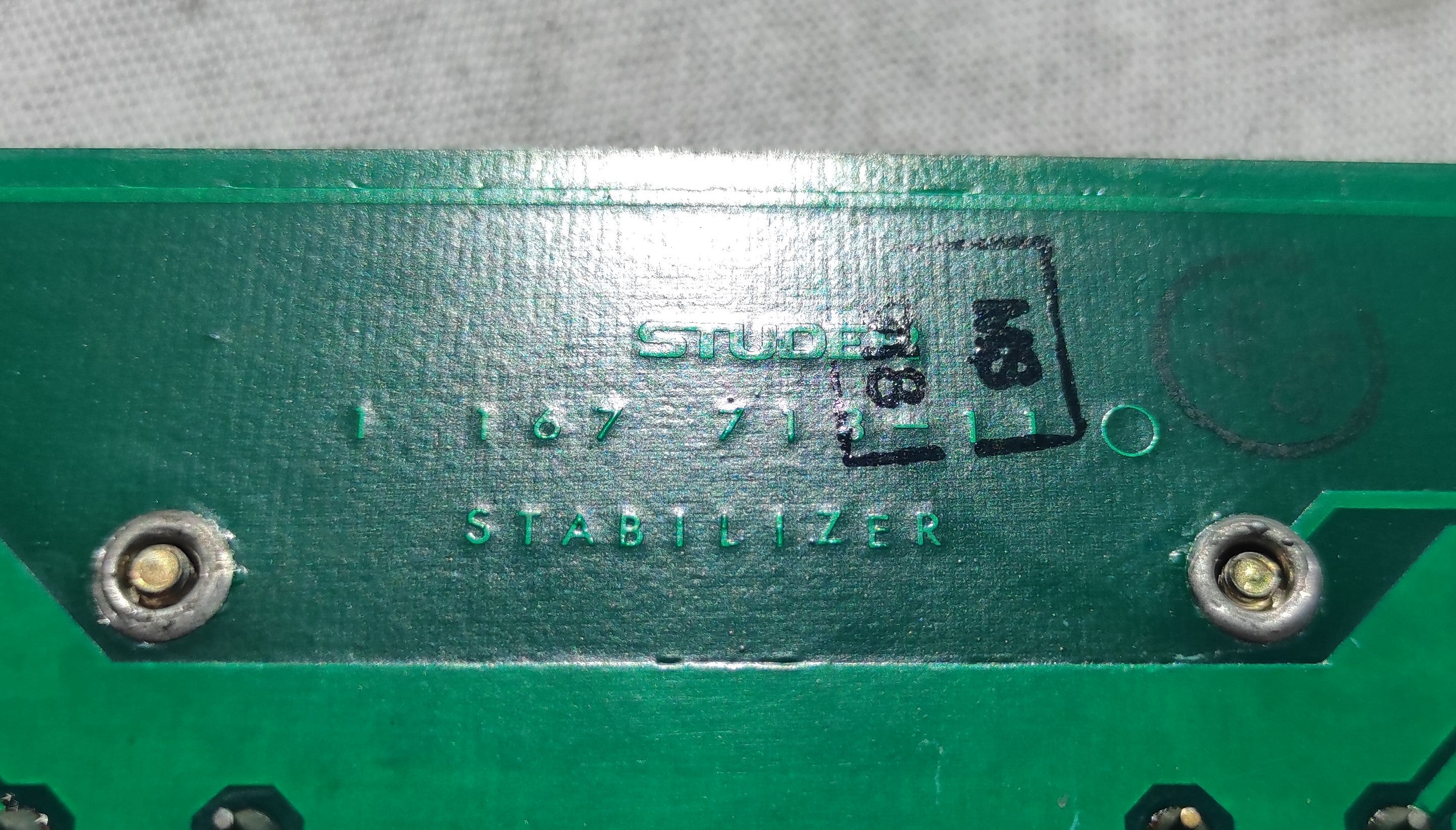 Studer ReVox B67 stabilizer 1.167.713-11 PCB not tested