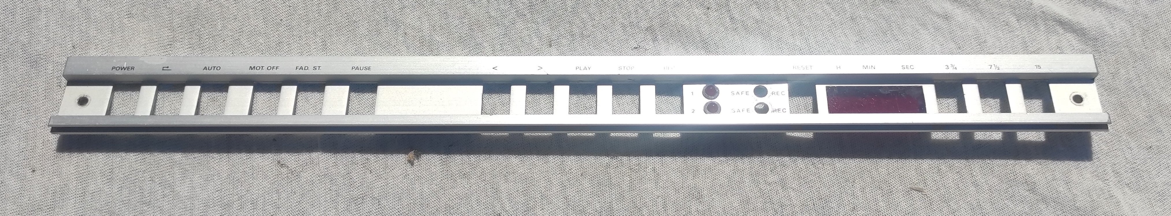 Studer ReVox B67 service control alu panel #1