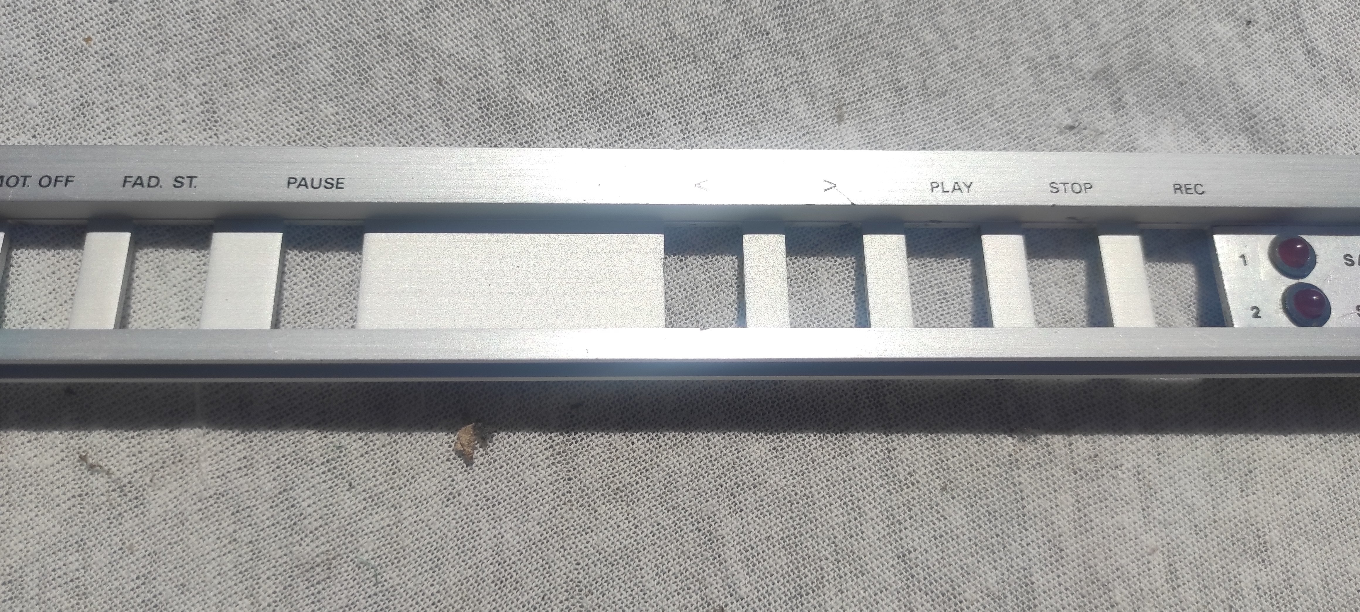 Studer ReVox B67 service control alu panel #1