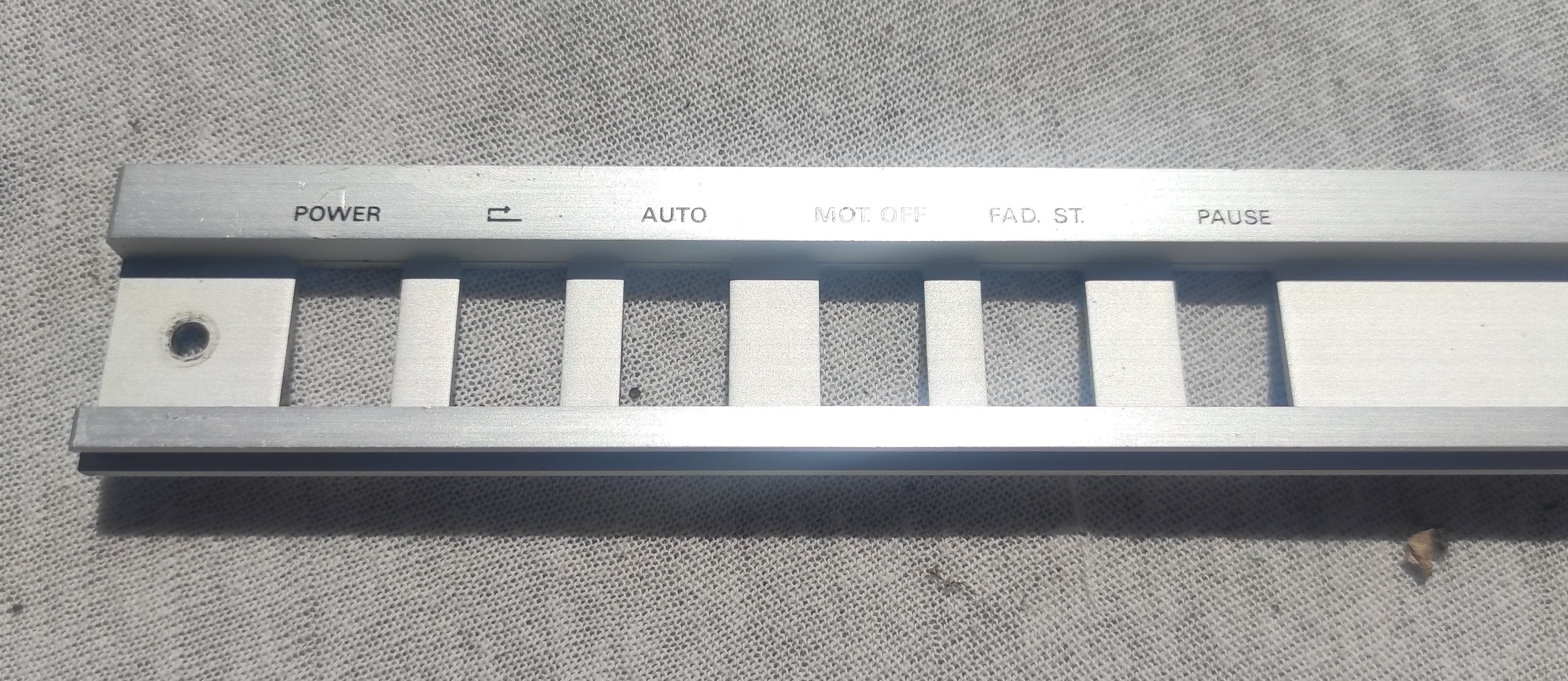 Studer ReVox B67 service control alu panel #1