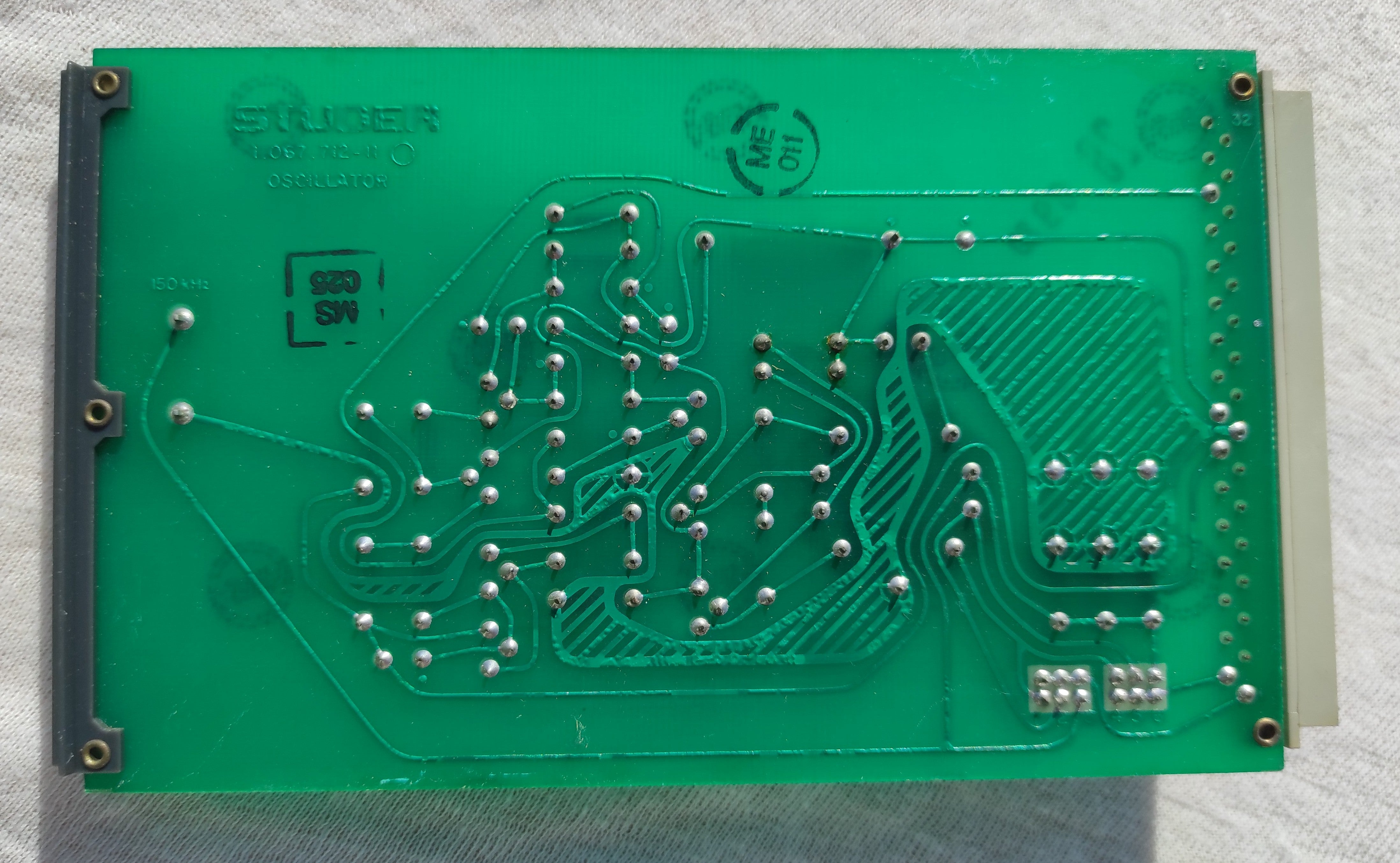 Studer ReVox B67 1.167.712-11 Oszillator PCB not tested, traces of corrosion