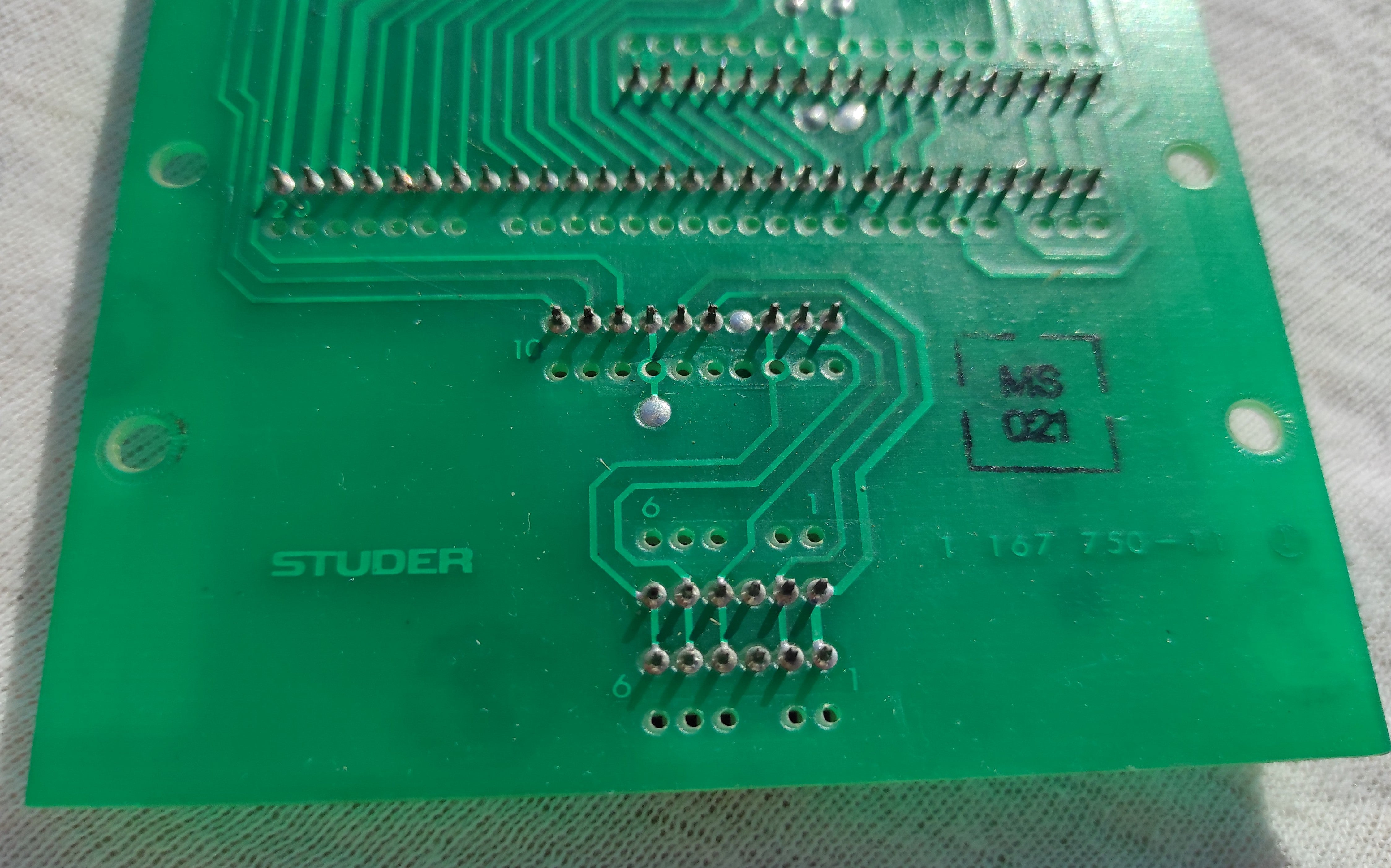 Studer ReVox B67 interconnection 1.167.750-11 PCB not tested #3