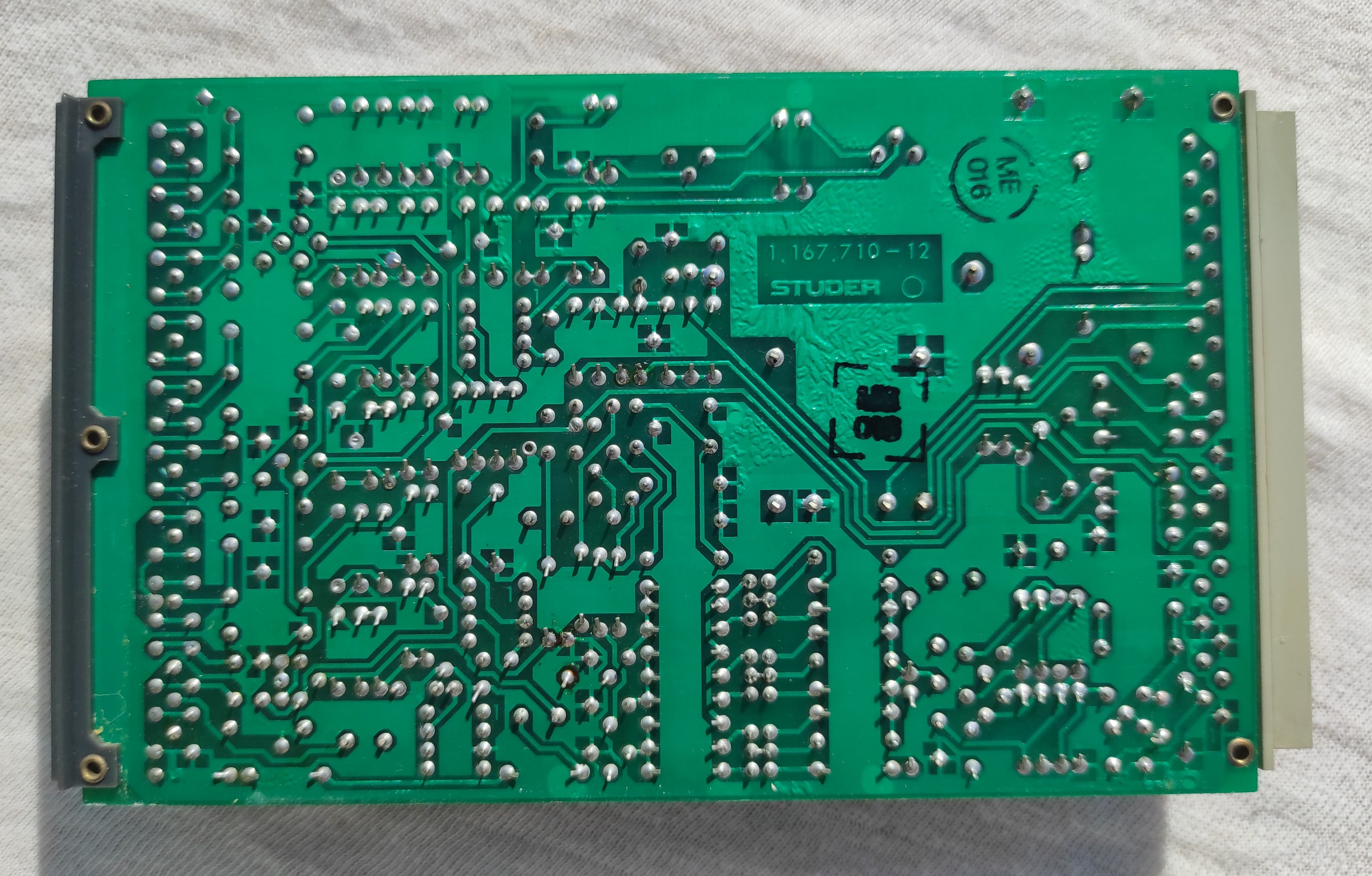 Studer ReVox B67 1.167.710-12 reproduce amplifier PCB not tested, traces of corrosion #2