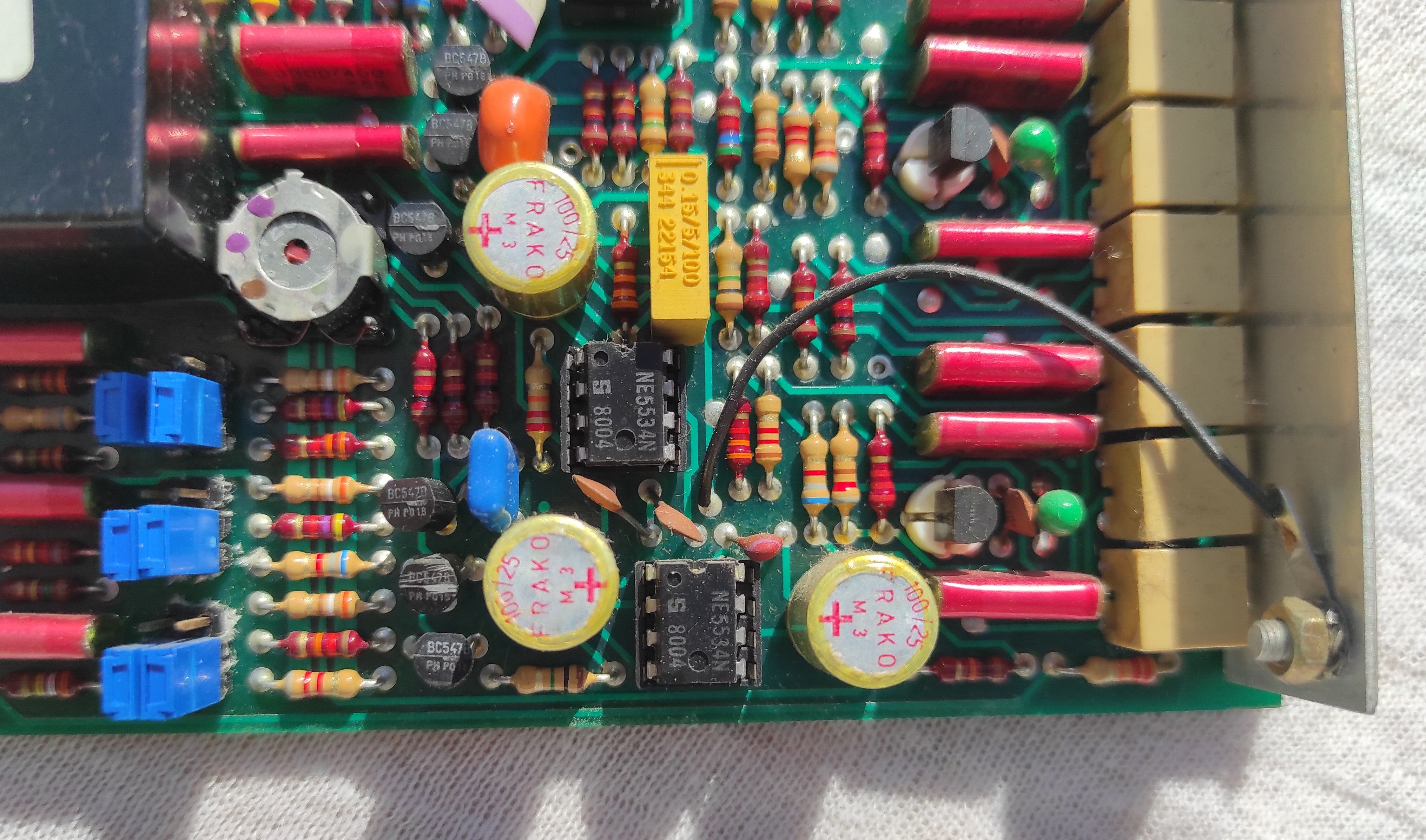 Studer ReVox B67 1.167.710-12 reproduce amplifier PCB not tested, traces of corrosion #2
