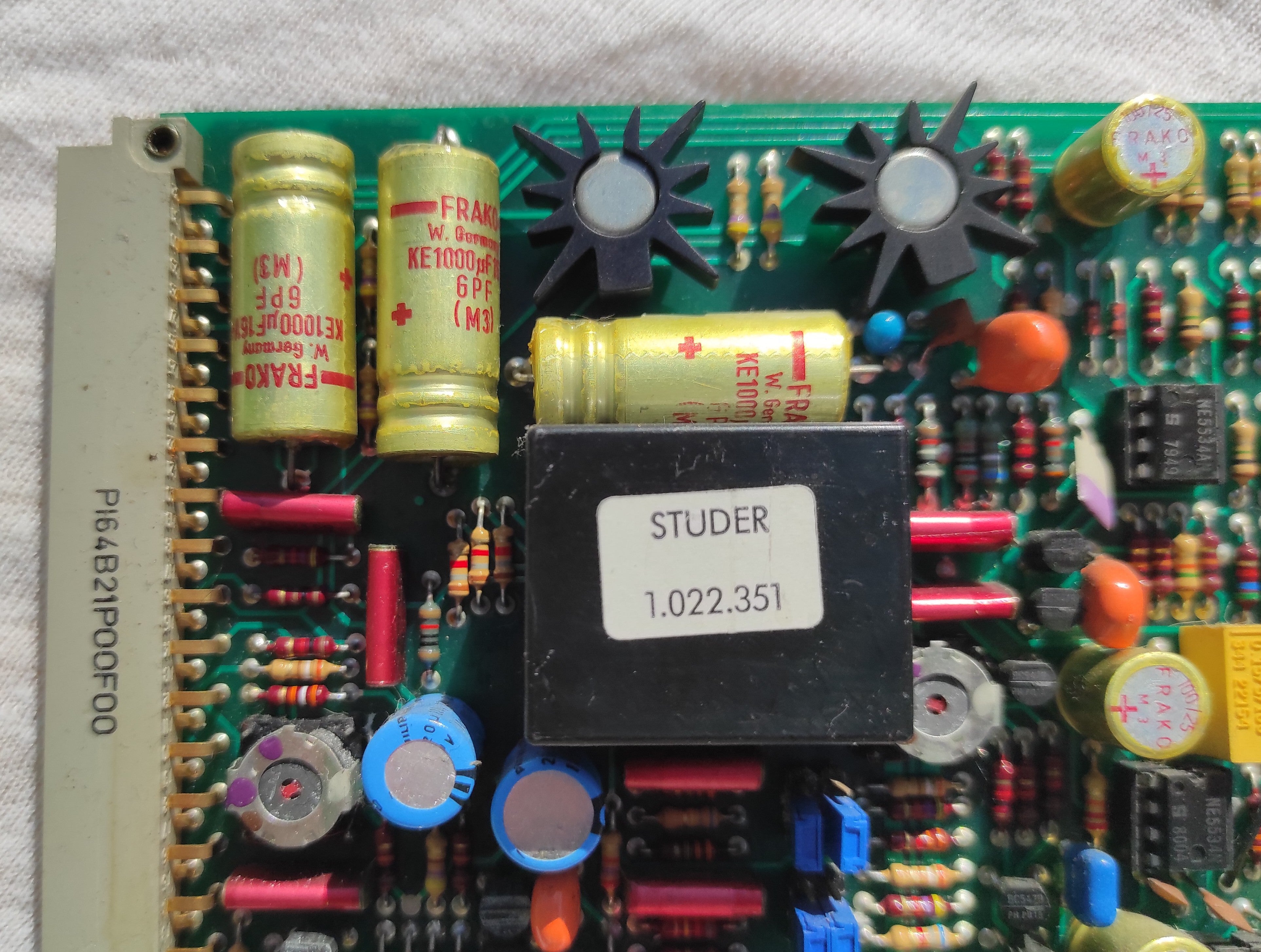 Studer ReVox B67 1.167.710-12 reproduce amplifier PCB not tested, traces of corrosion #2