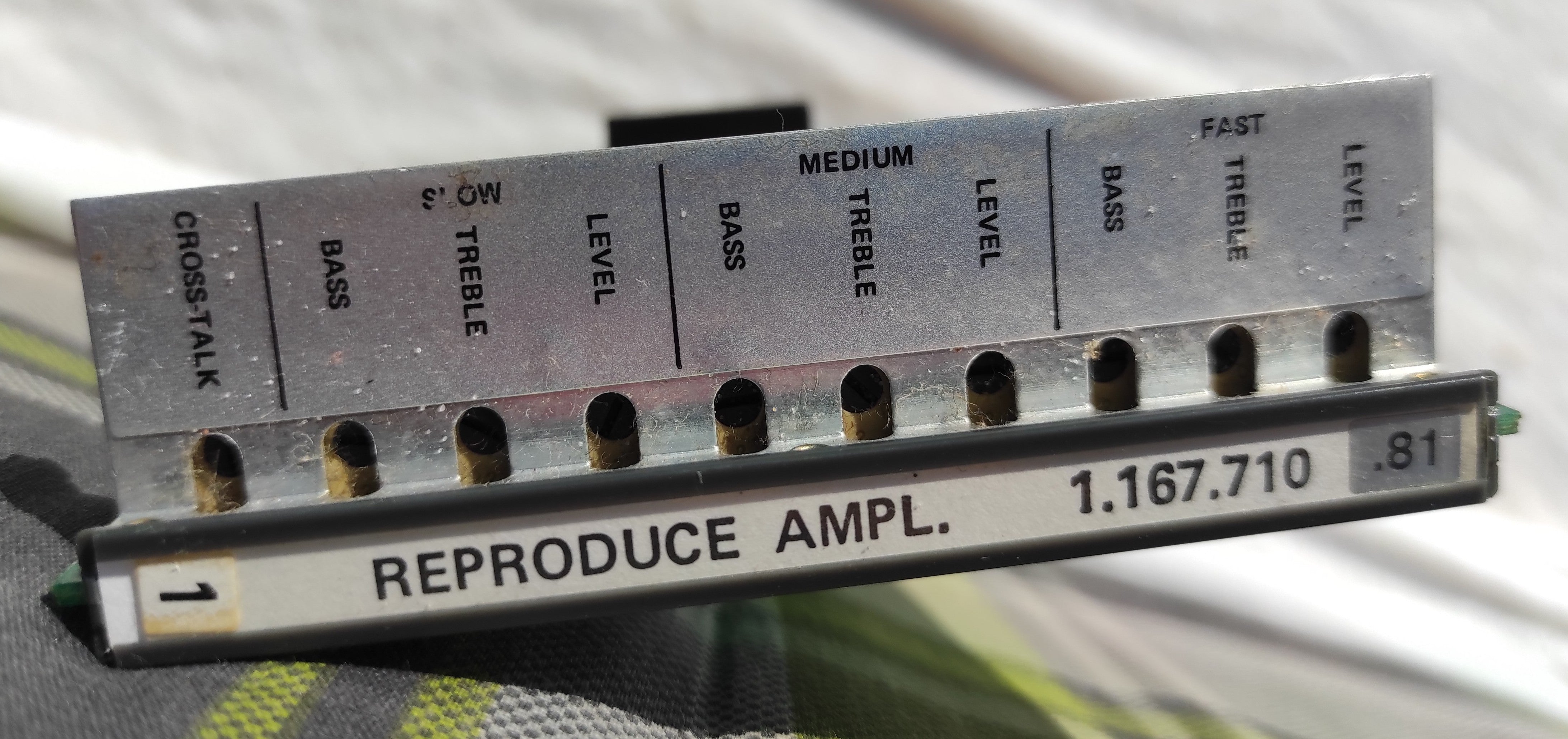 Studer ReVox B67 1.167.710-12 reproduce amplifier PCB not tested, traces of corrosion #2