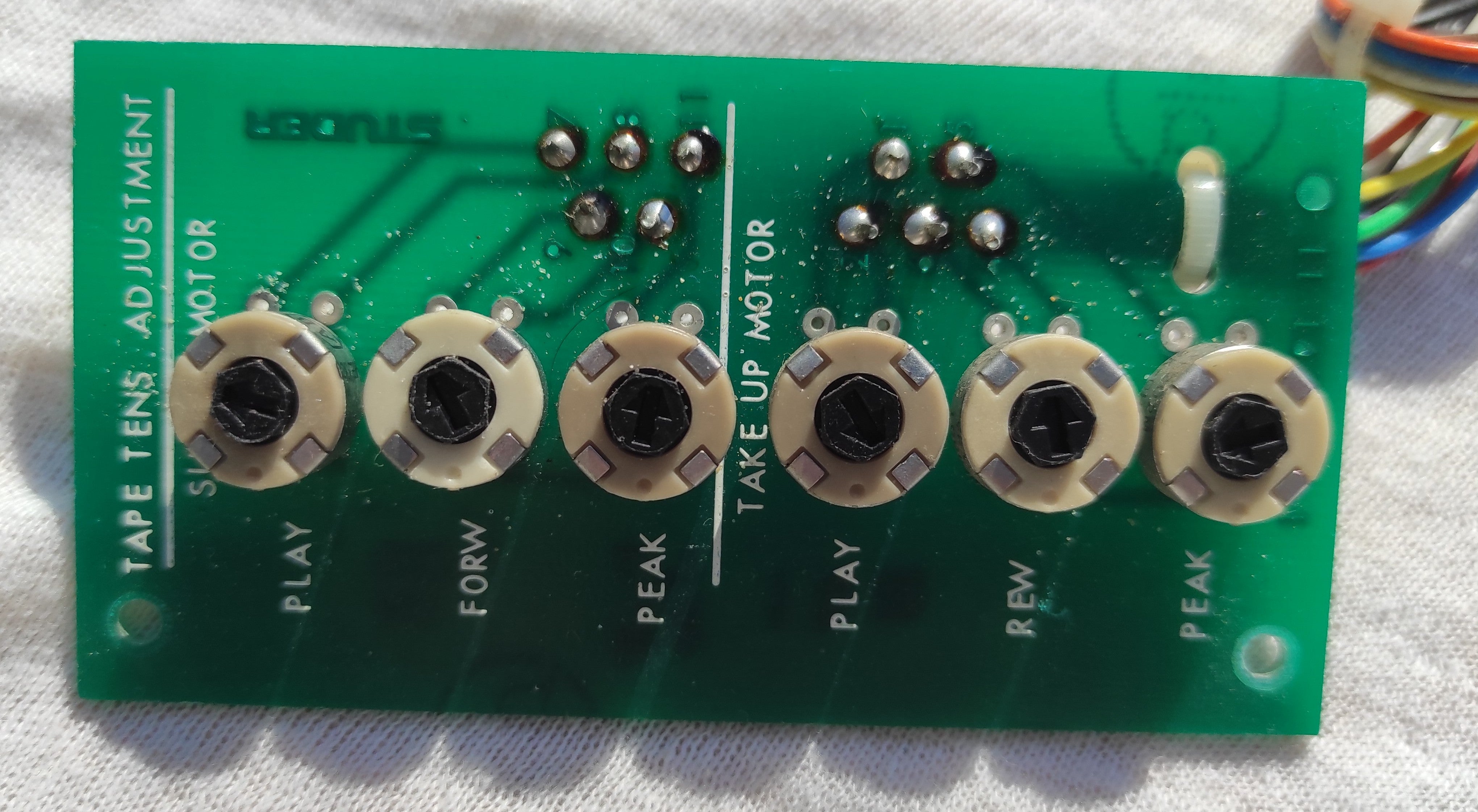 Studer B67 tape tension adjustment 1.167.791-11 PCB not tested #1