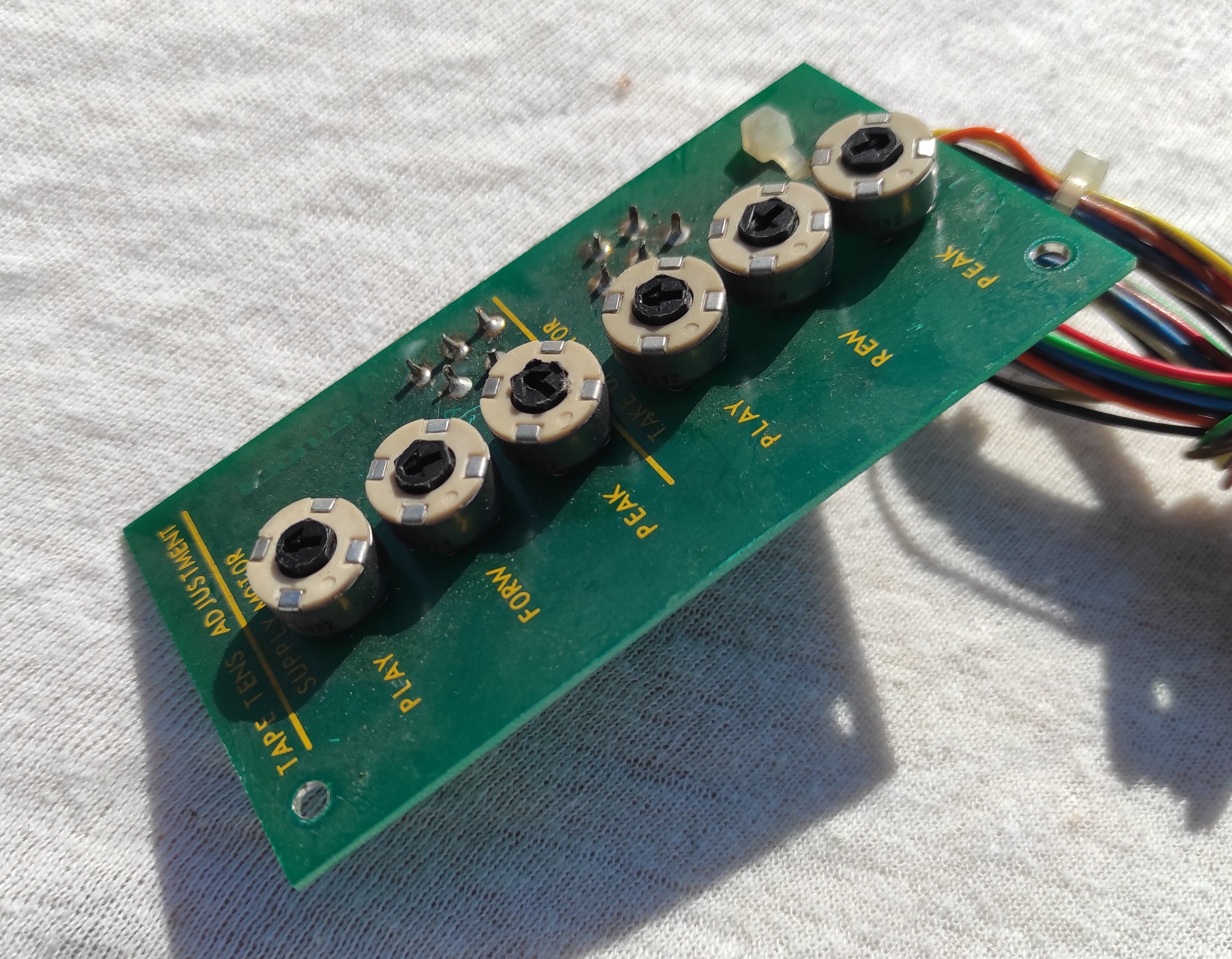 Studer B67 tape tension adjustment 1.167.791-11 PCB not tested #2