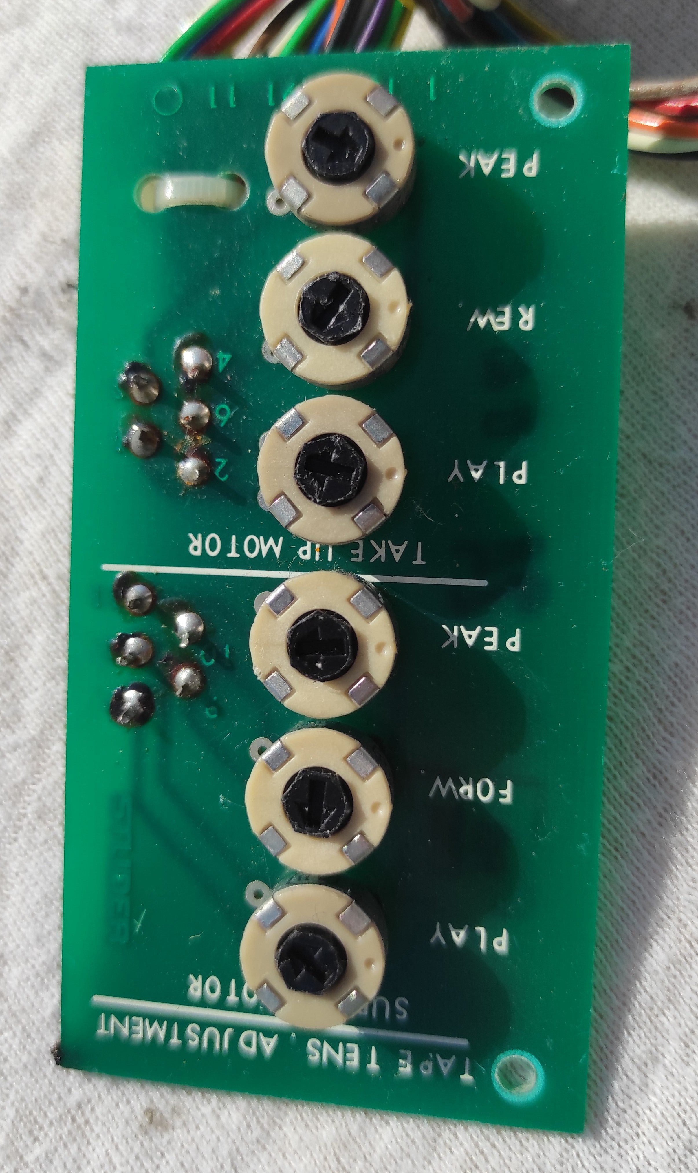 Studer B67 tape tension adjustment 1.167.791-11 PCB not tested #3
