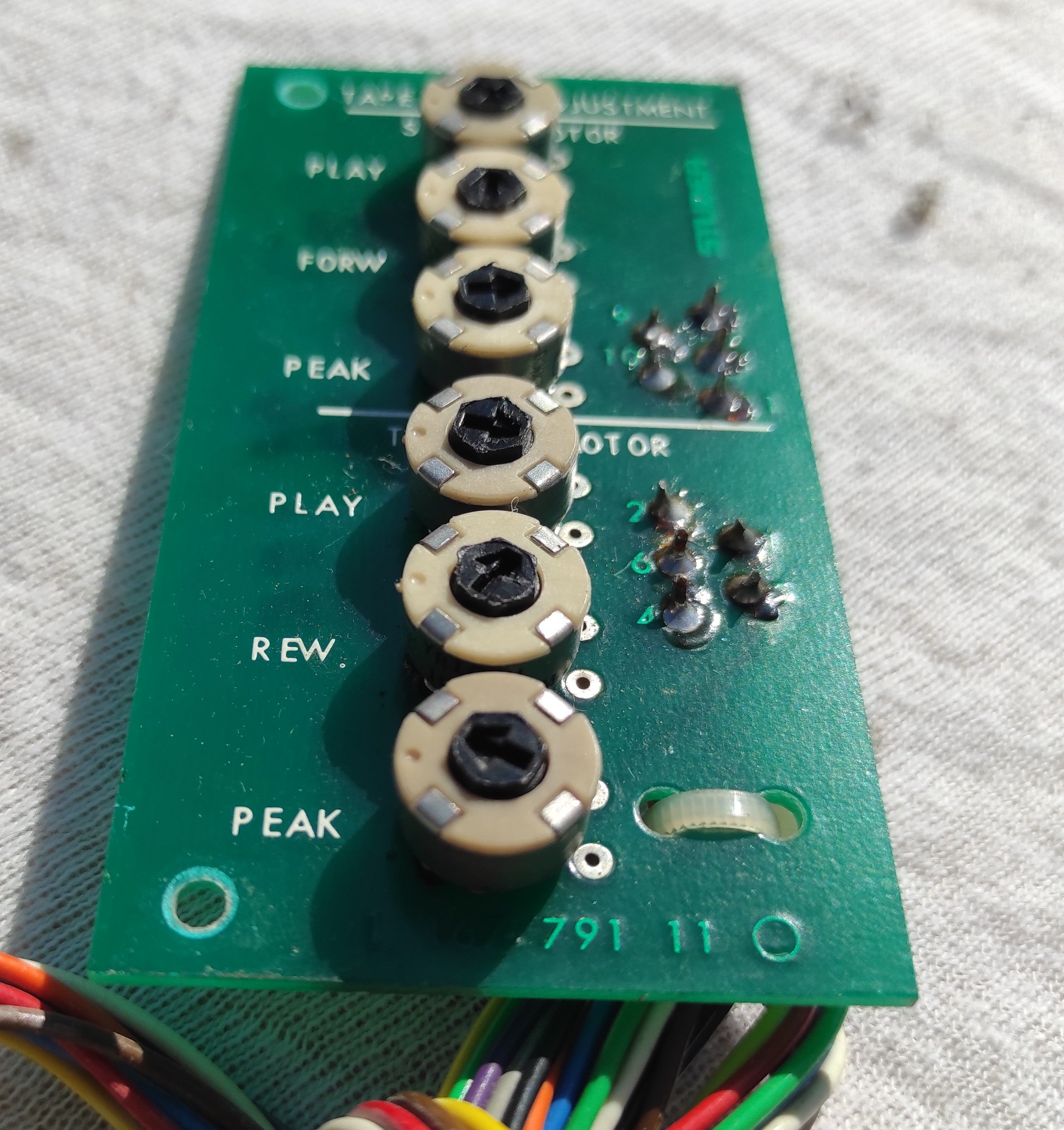 Studer B67 tape tension adjustment 1.167.791-11 PCB not tested #3