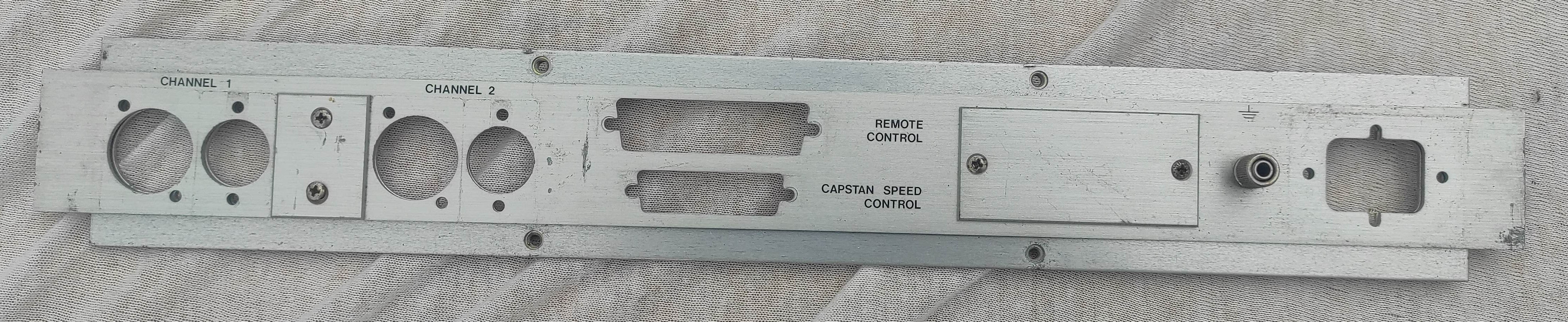 Studer ReVox B67 connectors panel #1