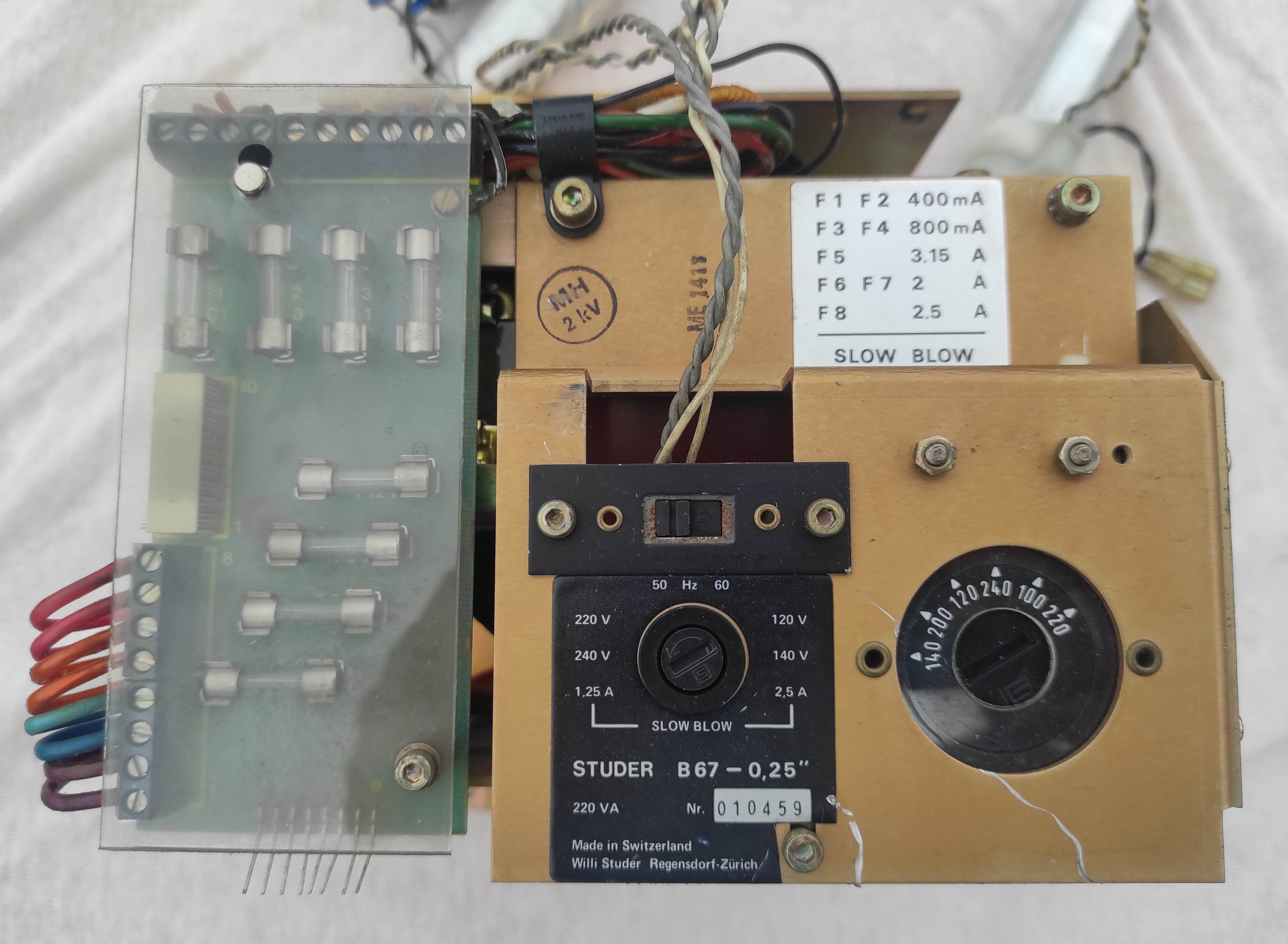 Studer B67 power supply transformer not tested #2