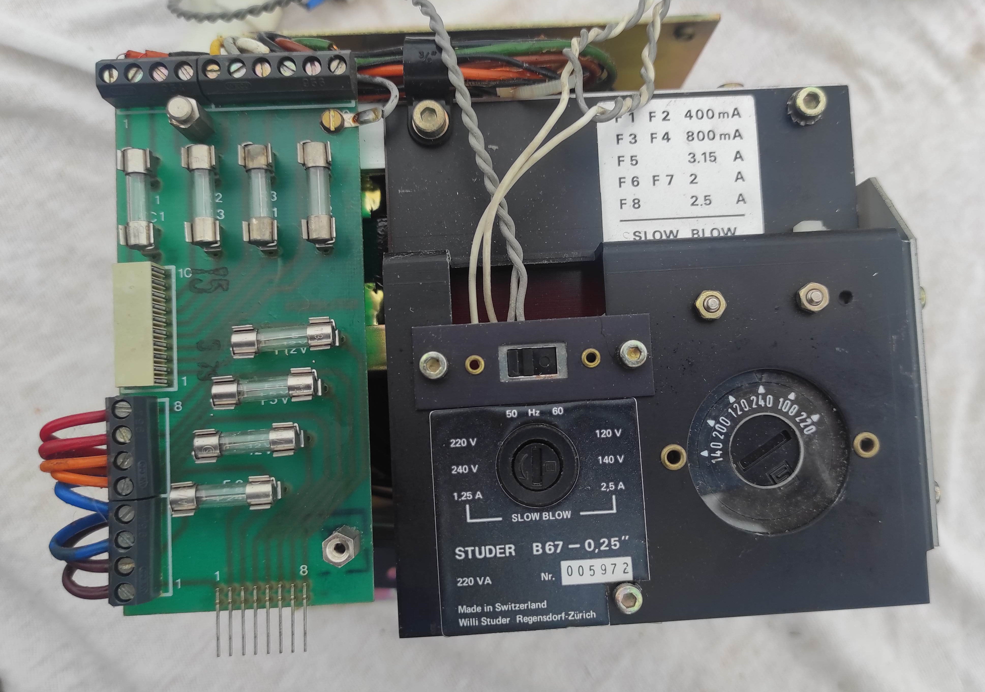 Studer B67 power supply transformer not tested #3