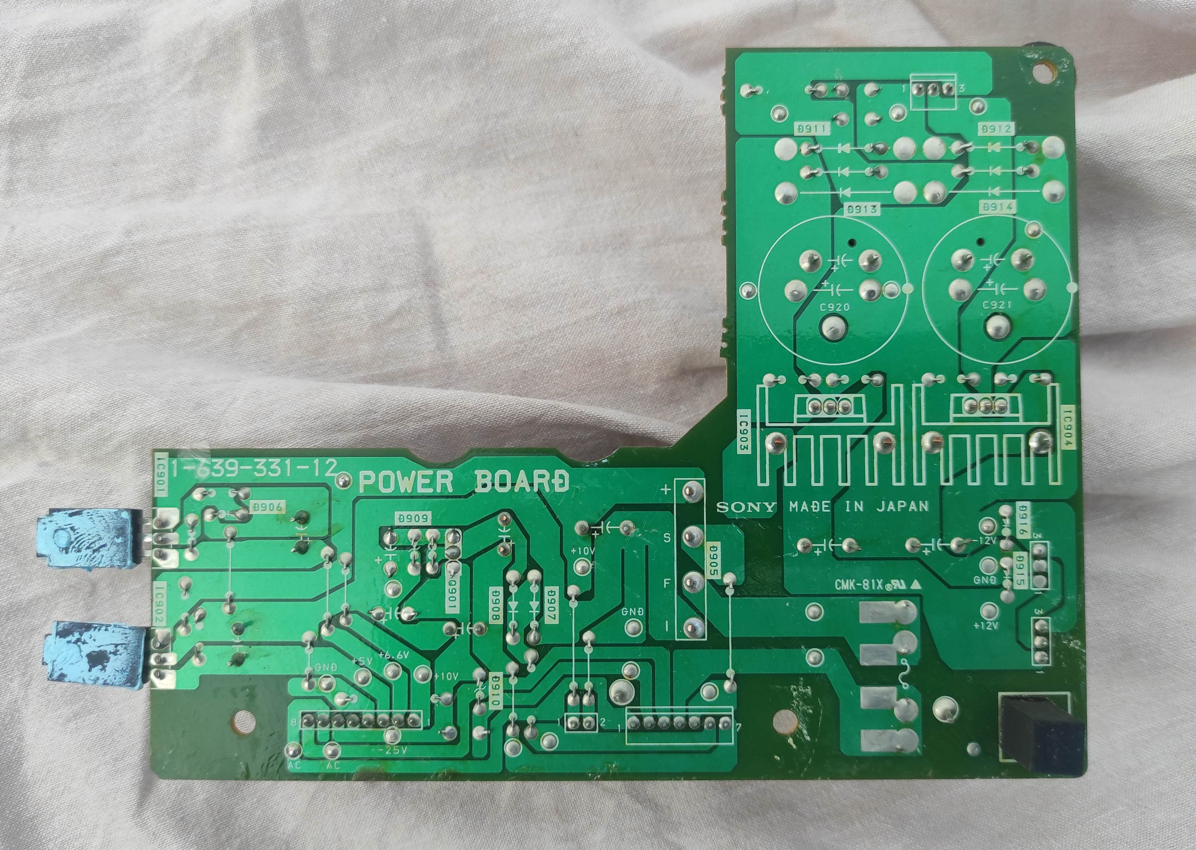 SONY DTC-670 DAT  power supply PCB not checked