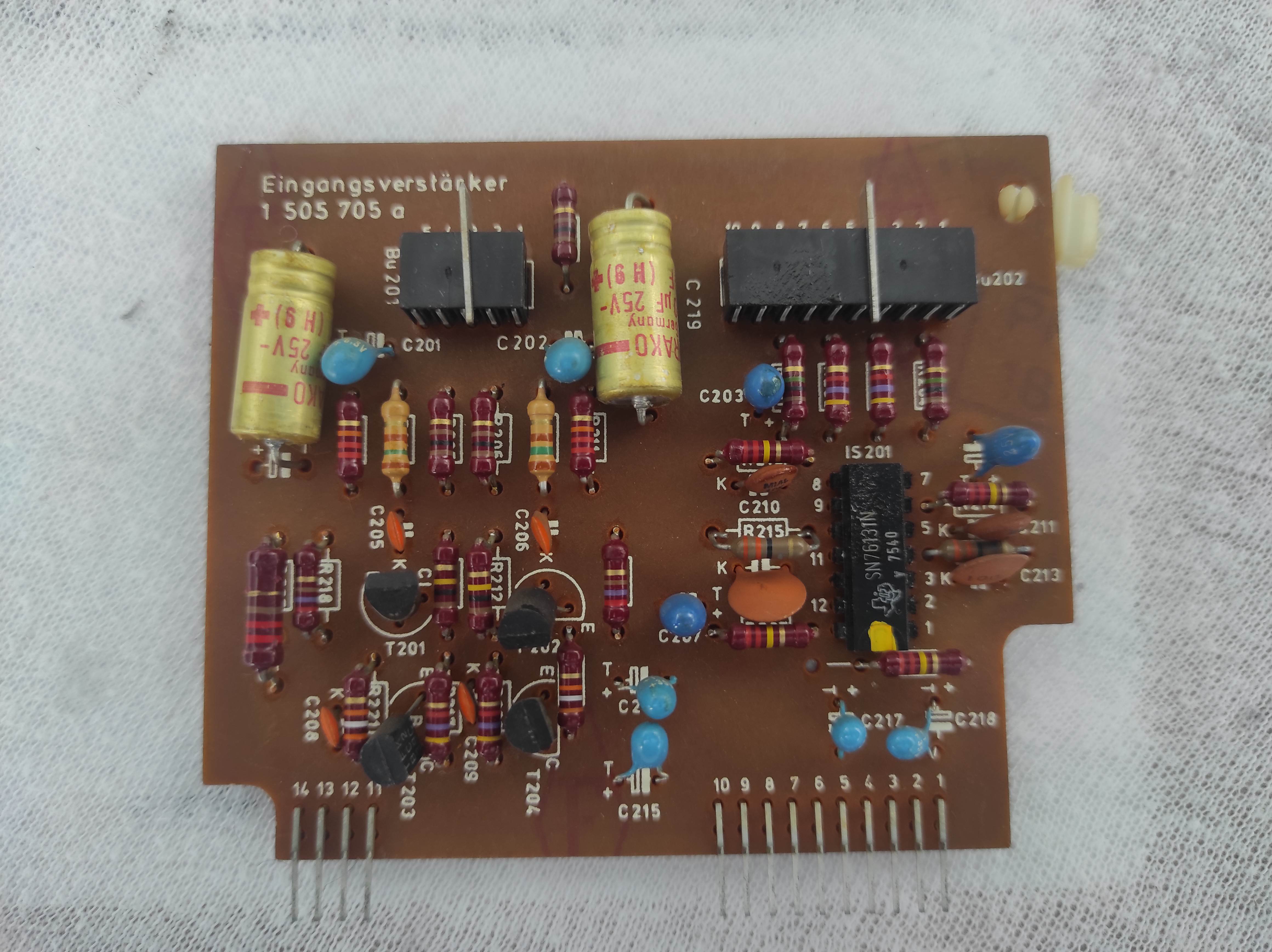ASC AS 5000 reel machine input amplifier PCB not tested #1