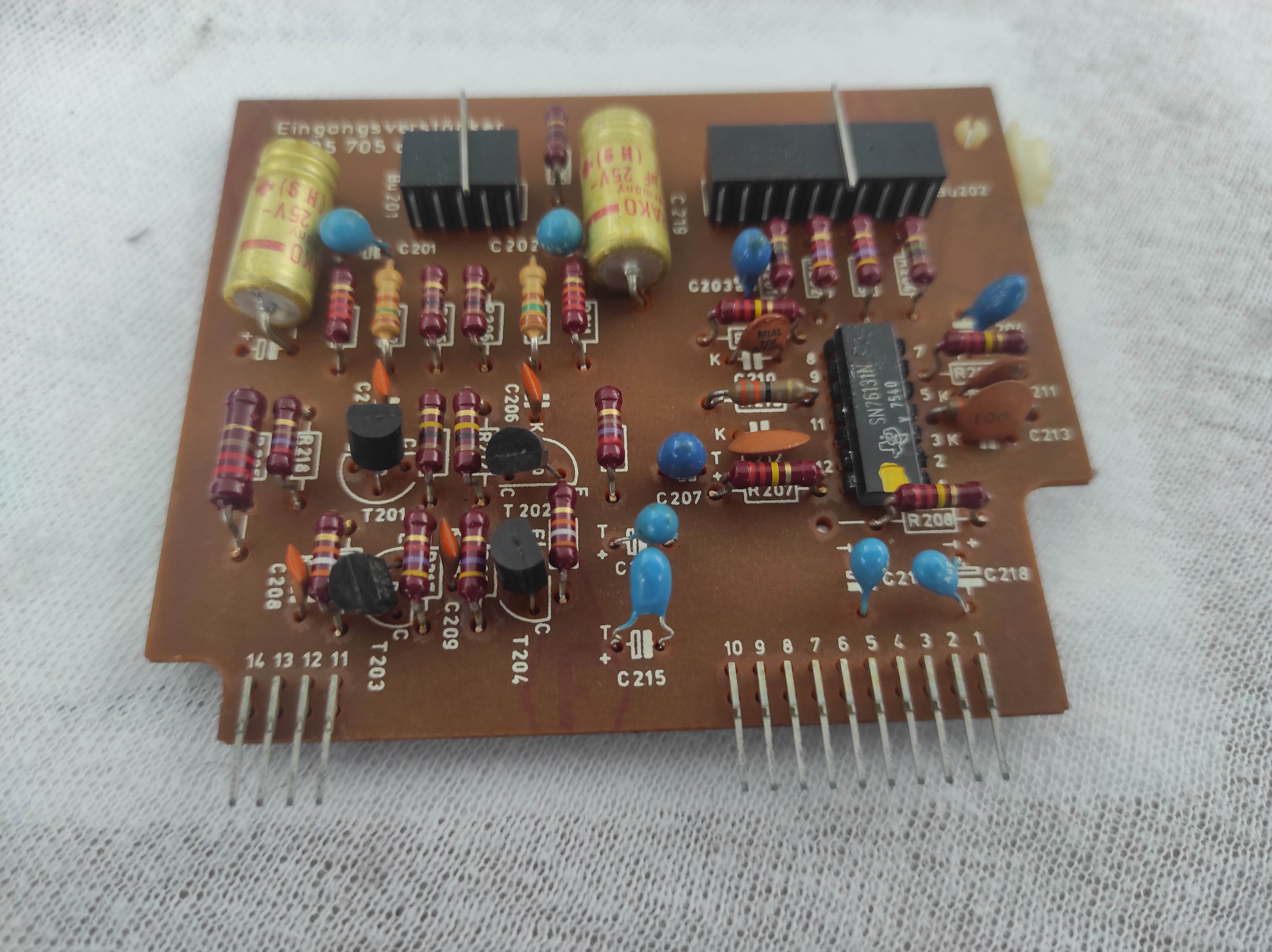 ASC AS 5000 reel machine input amplifier PCB not tested #1