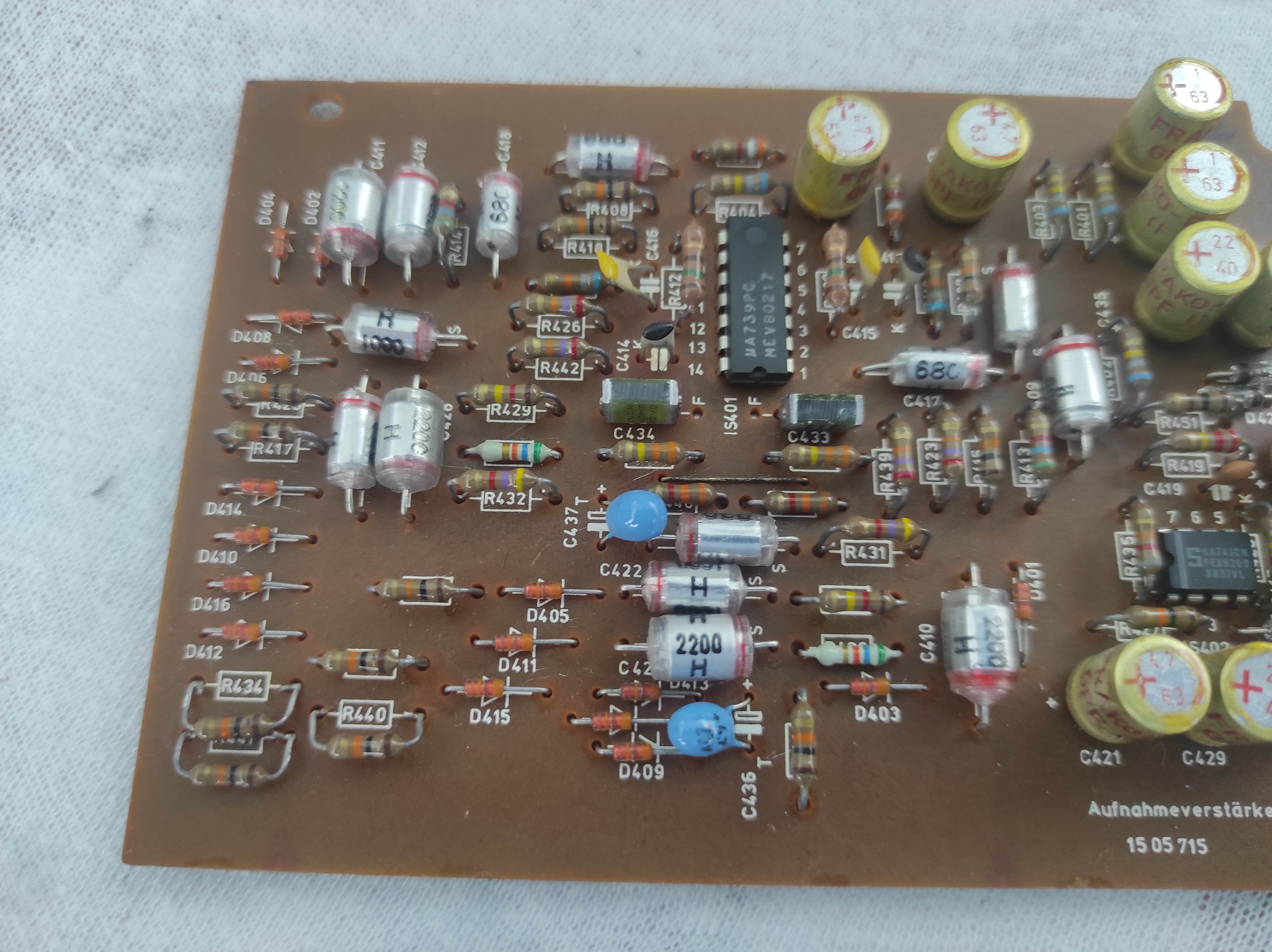 ASC AS 5000 reel machine input amplifier PCB not tested #1