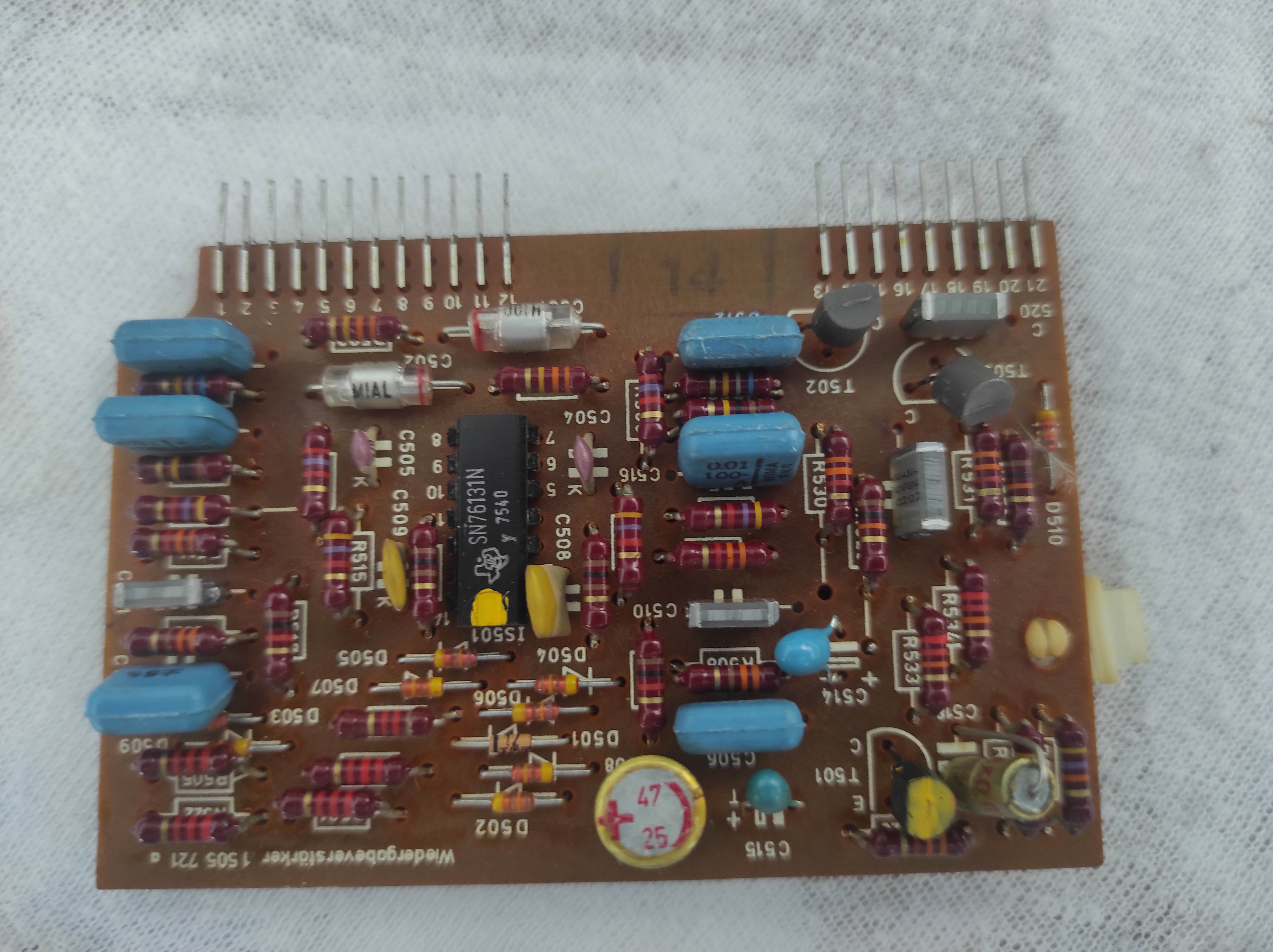 ASC AS 5000 reel machine playback amplifier PCB not tested