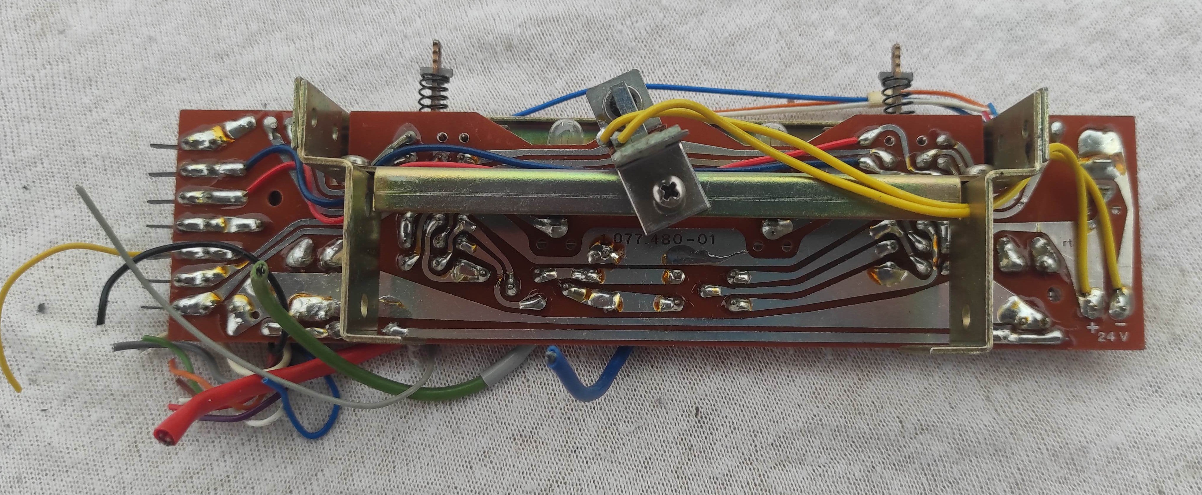 ReVox A77 RECORD INPUT METER PCB 1.077.480-01 used, not tested #1