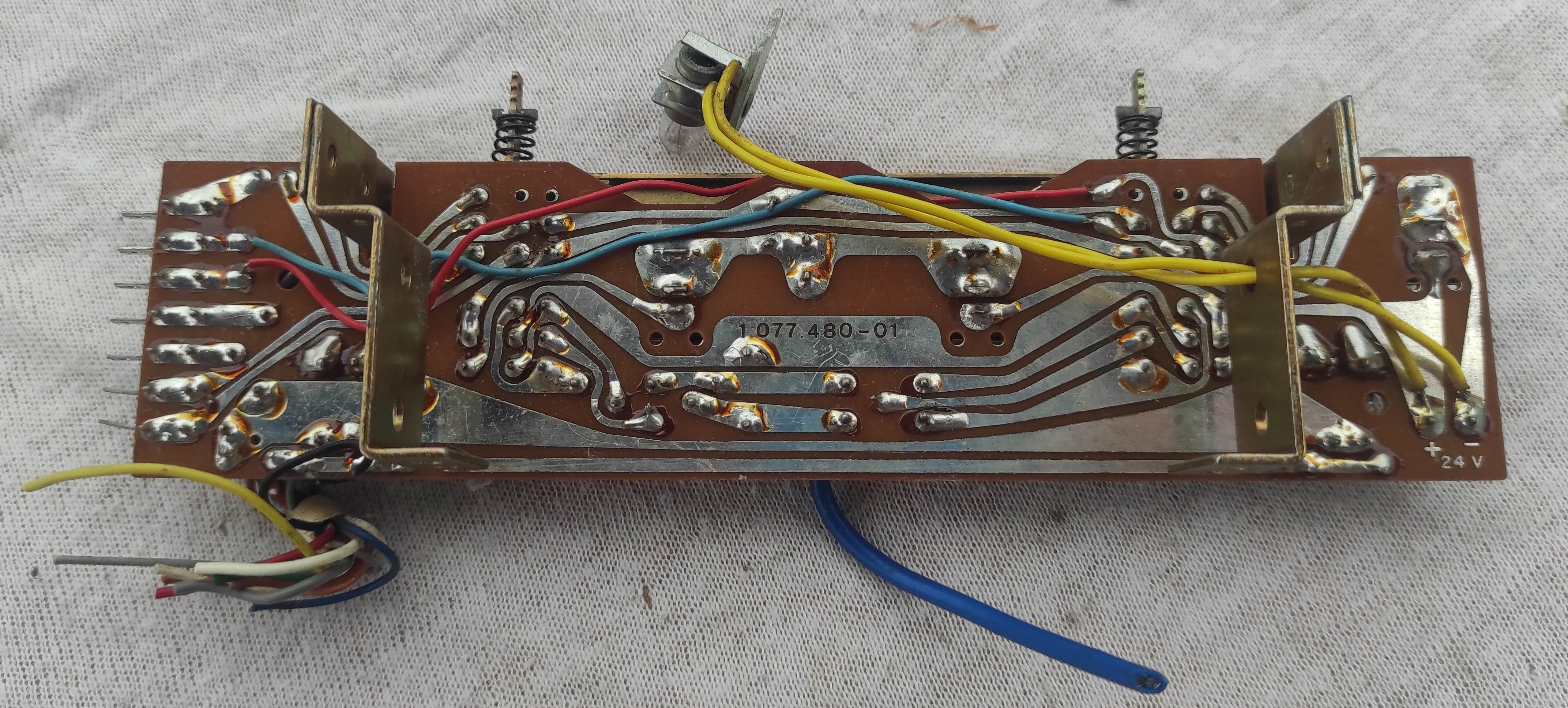 ReVox A77 RECORD INPUT METER PCB 1.077.480-01 used, not tested #1