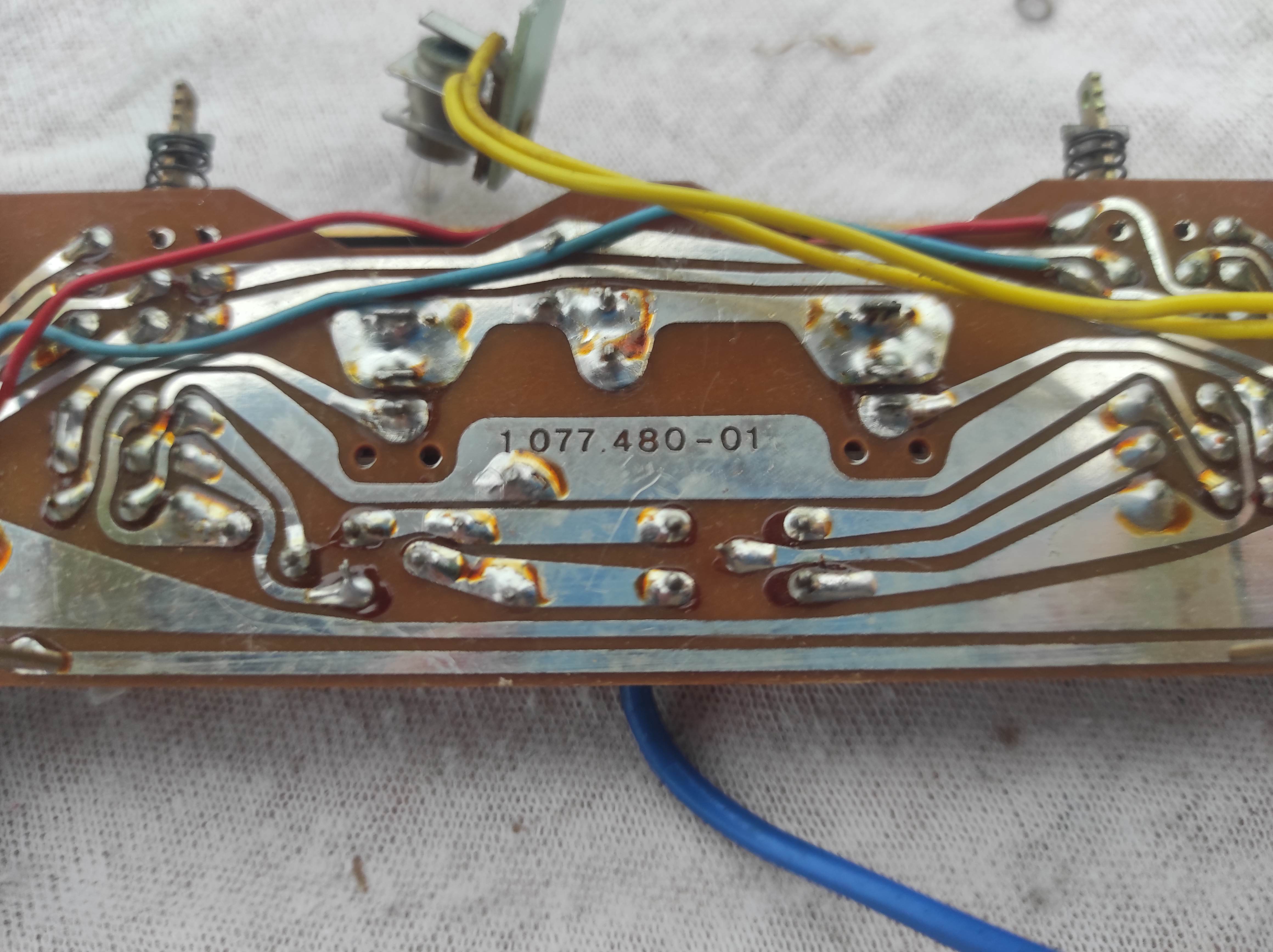 ReVox A77 RECORD INPUT METER PCB 1.077.480-01 used, not tested #1