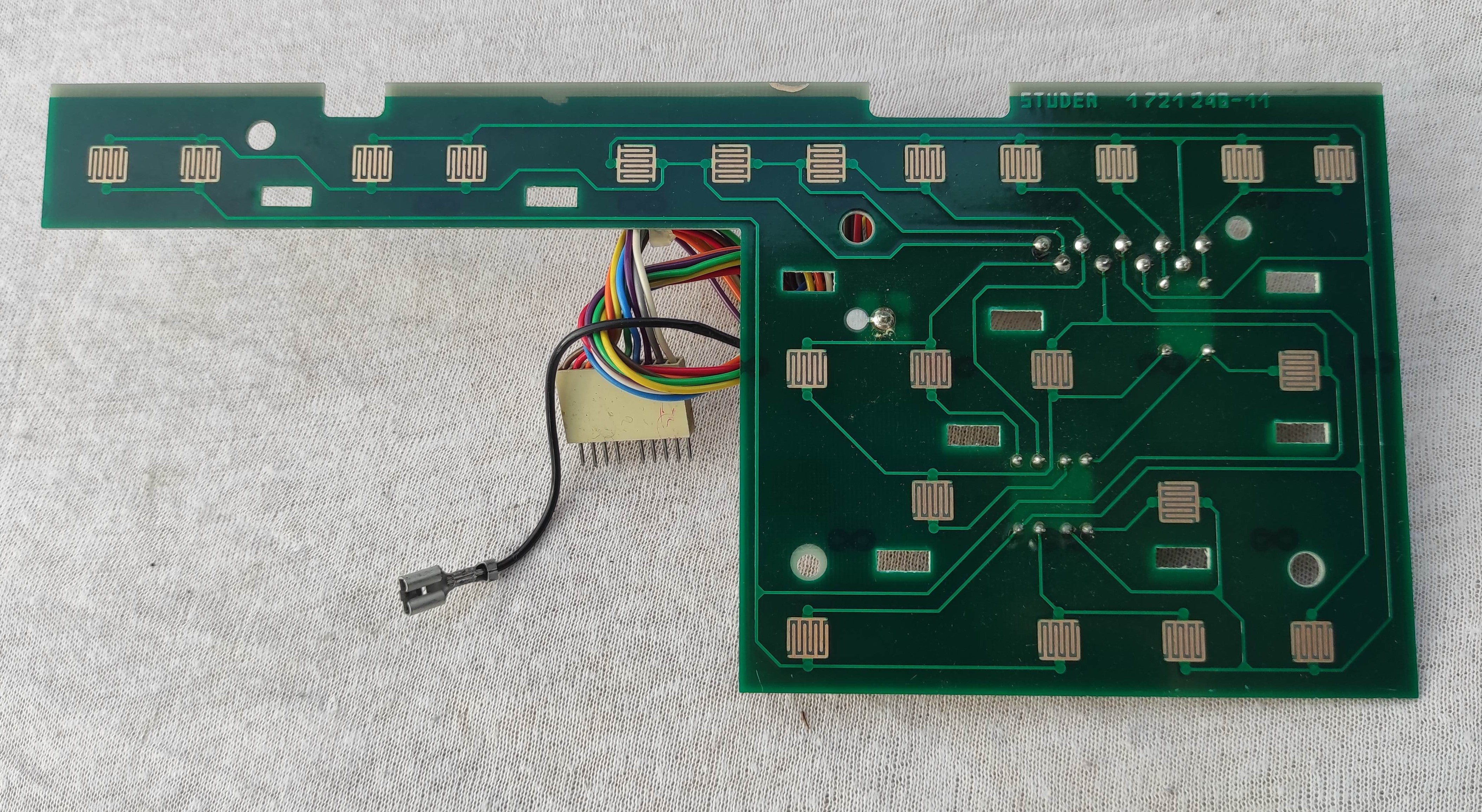 ReVox B215 1.721.240-11 control keys PCB used