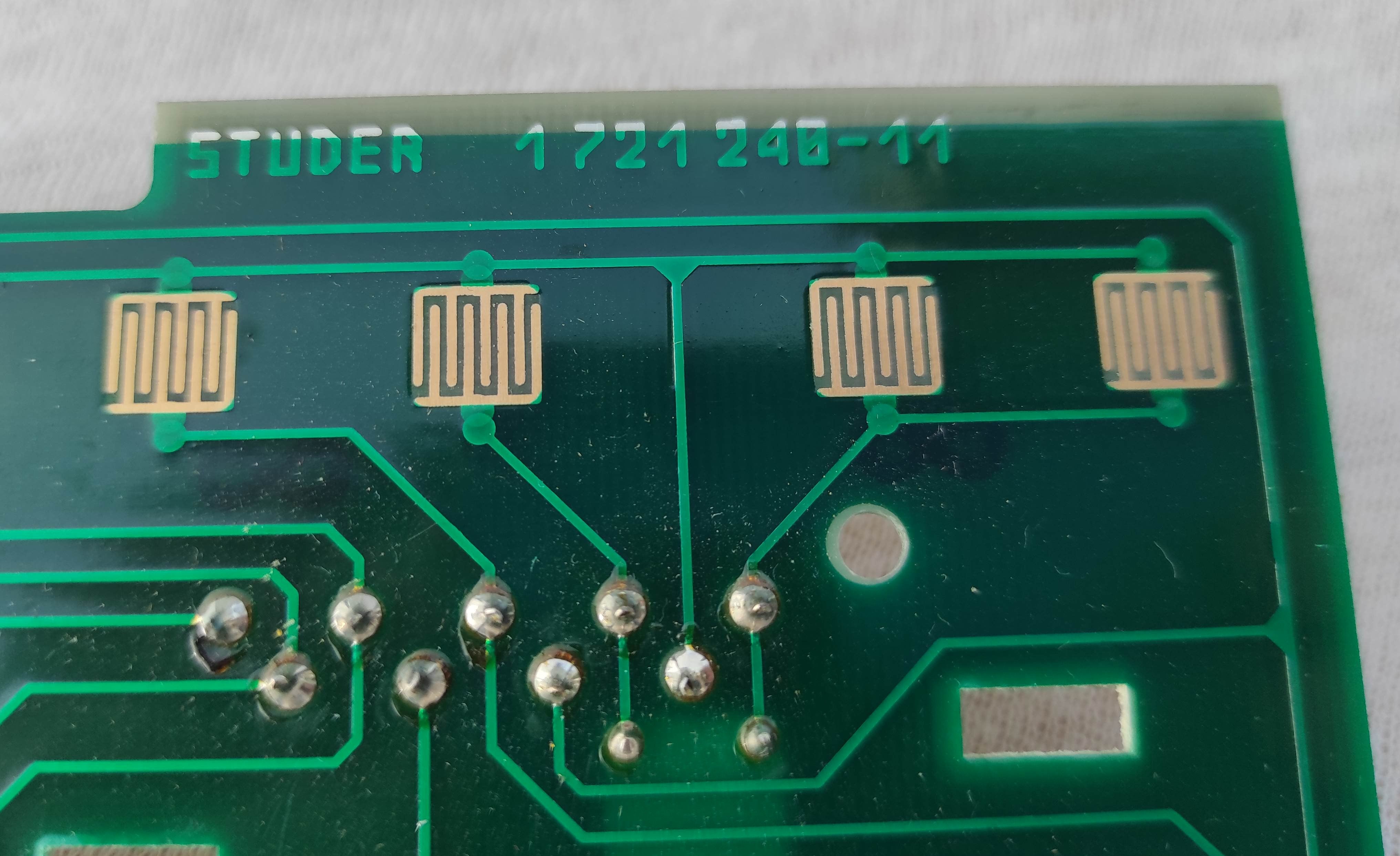 ReVox B215 1.721.240-11 control keys PCB used