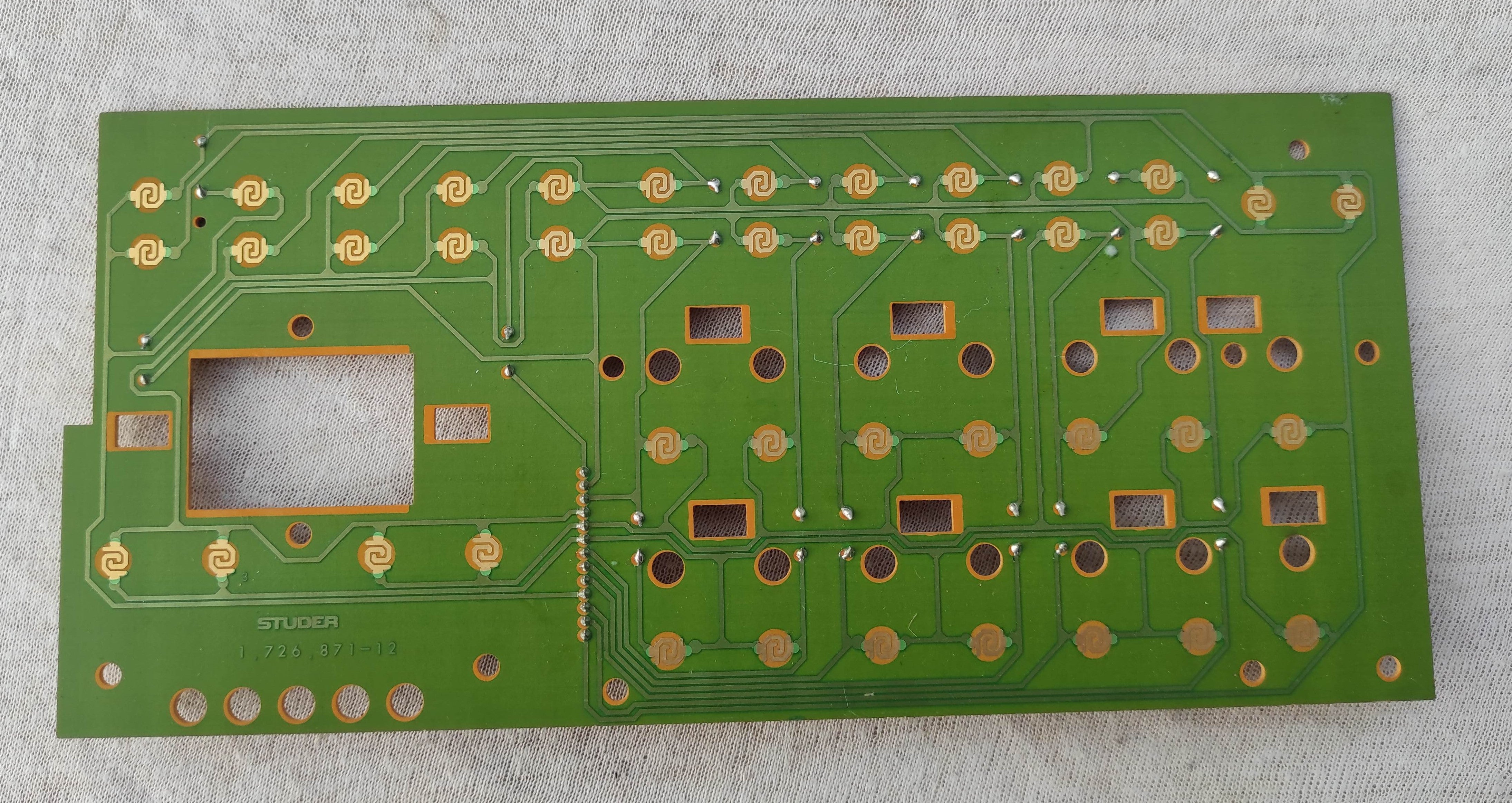 ReVox B261 1.726.871-12 PCB control keys used