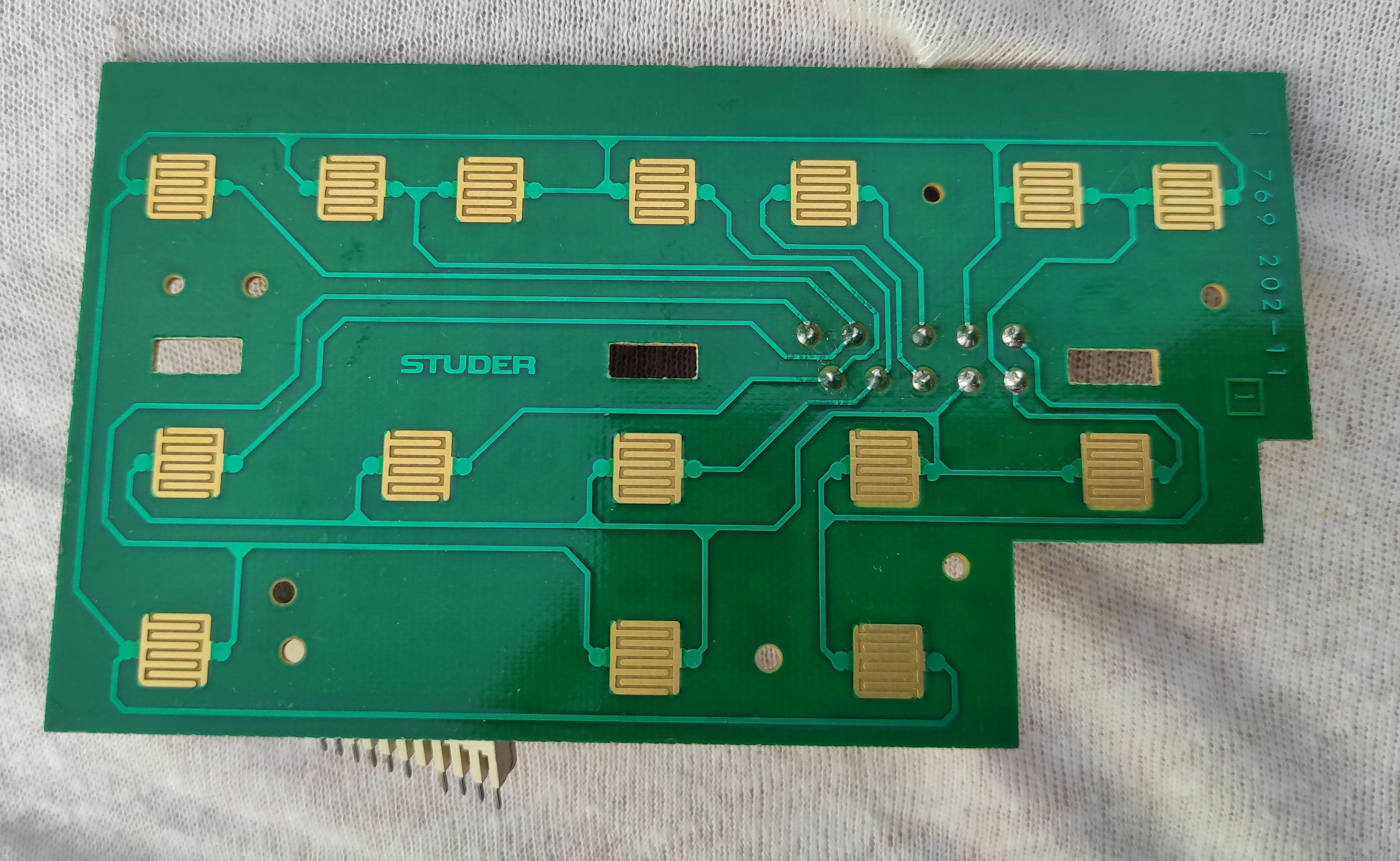 ReVox B226 1.769.202-11 PCB service control keys used