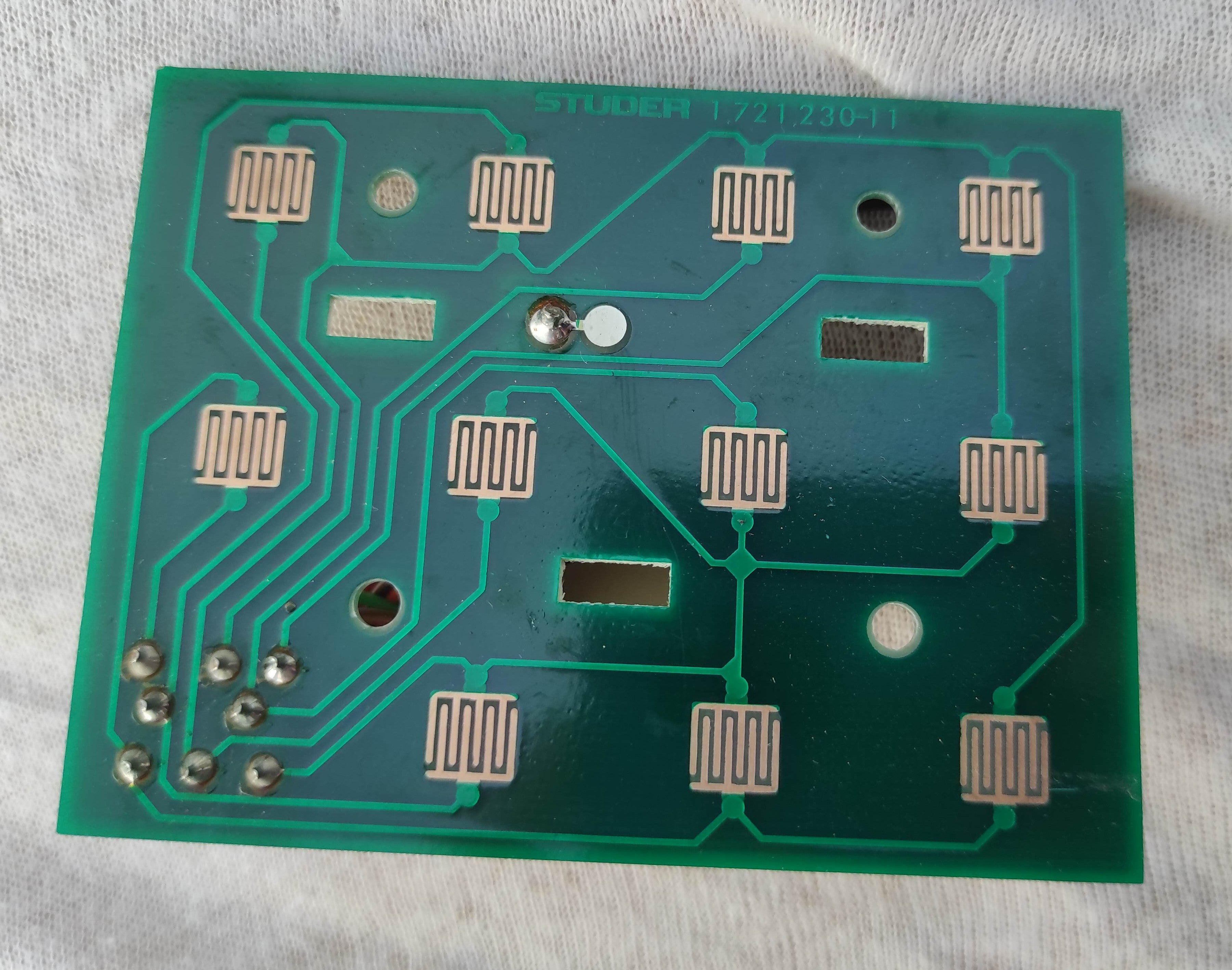 ReVox B215 1.721.230-11 control keys PCB used