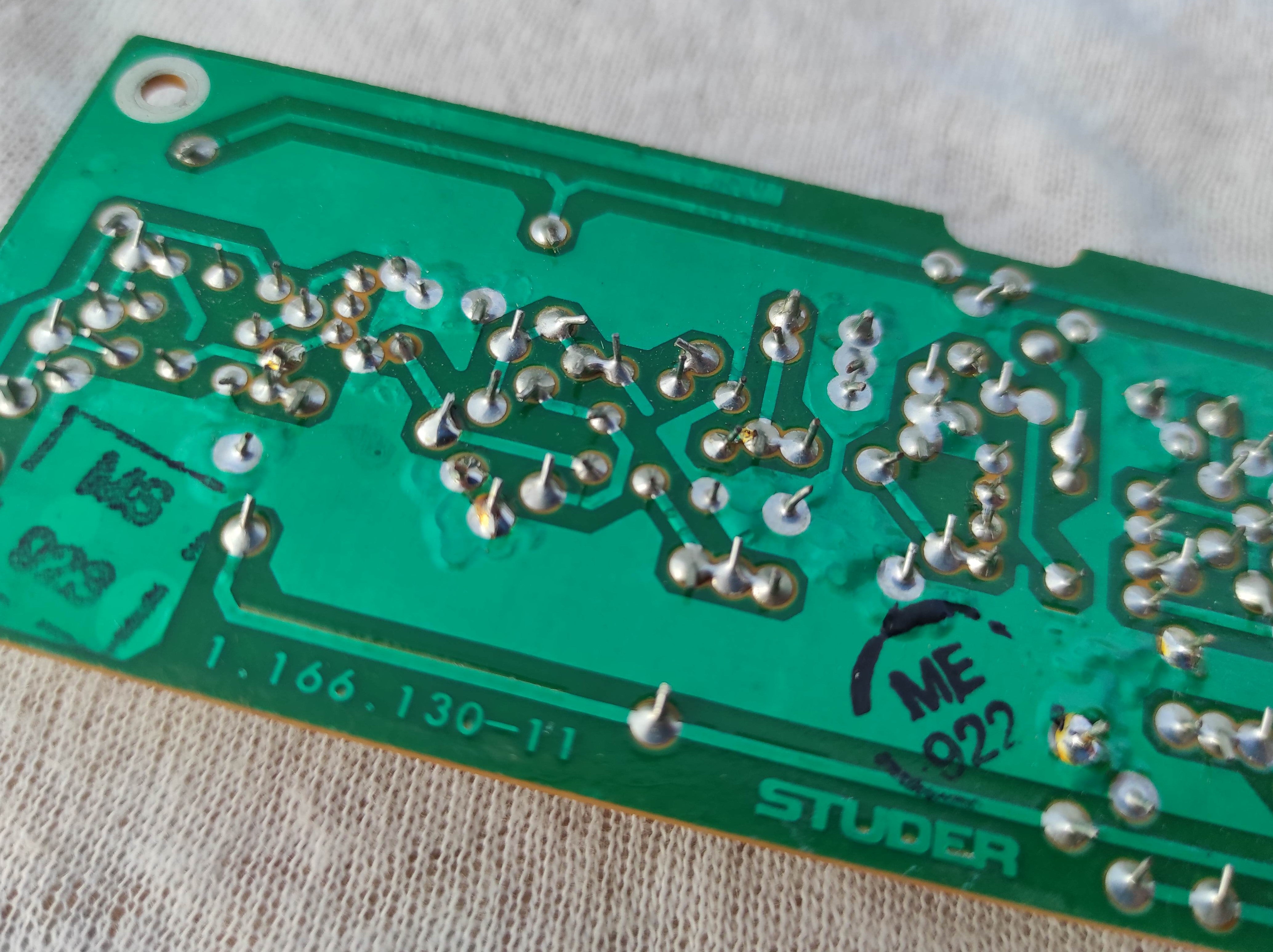 ReVox B760 1.166.130-11 PCB FM demodulator not tested, traces of corrosion