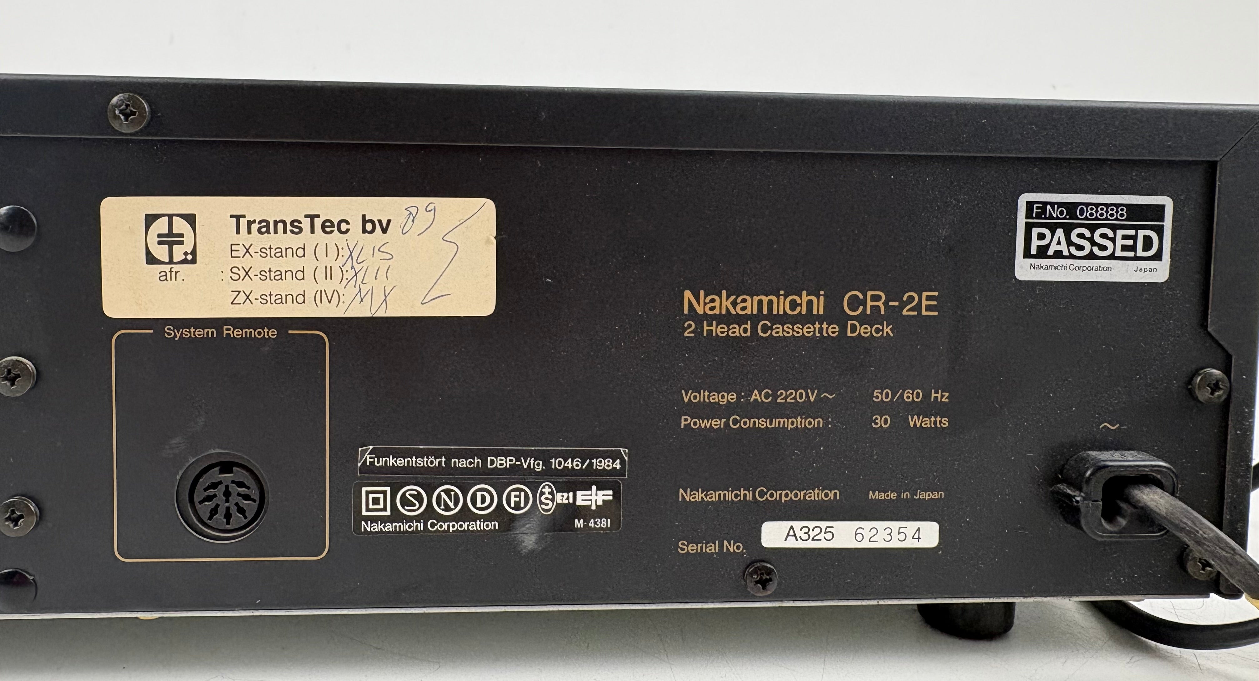 Nakamichi - CR-2E - 2-Head - Stereo Cassette Deck