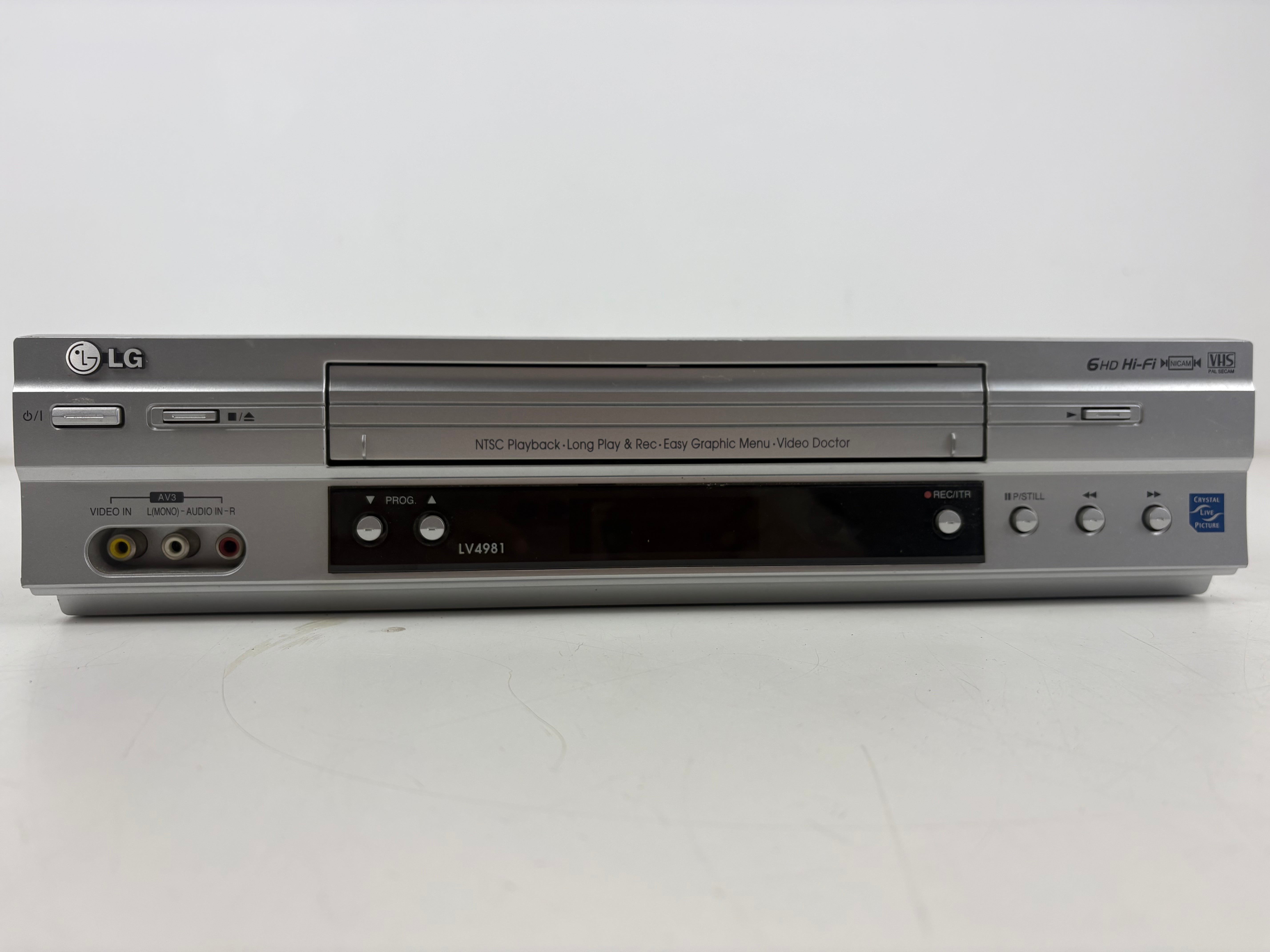 LG - LV4981 - VHS 4HD HiFi Video Recorder - NTSC - Not Tested