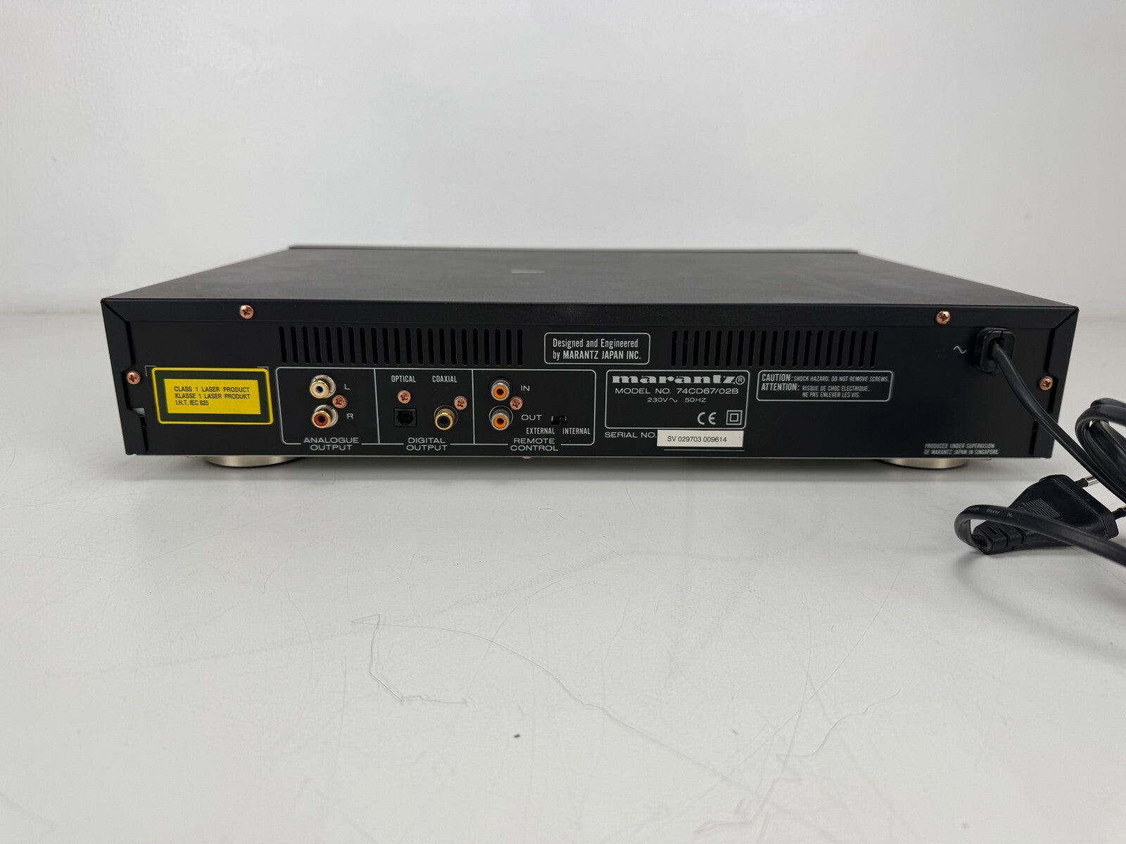 Marantz CD - 67 Compact Disc Player - Sold As Is
