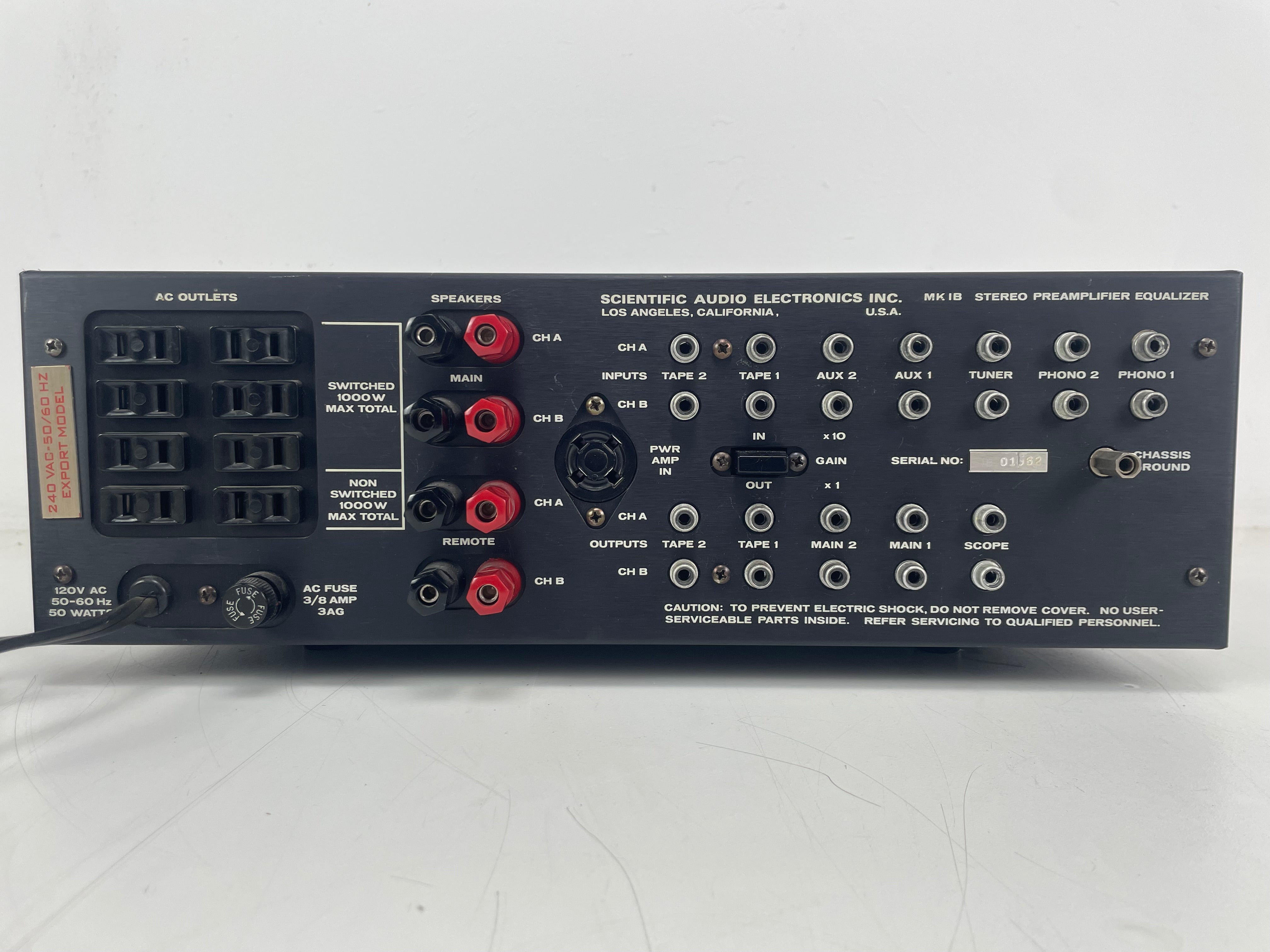 SAE - Mark 1B - Stereo Preamplifier Equalizer