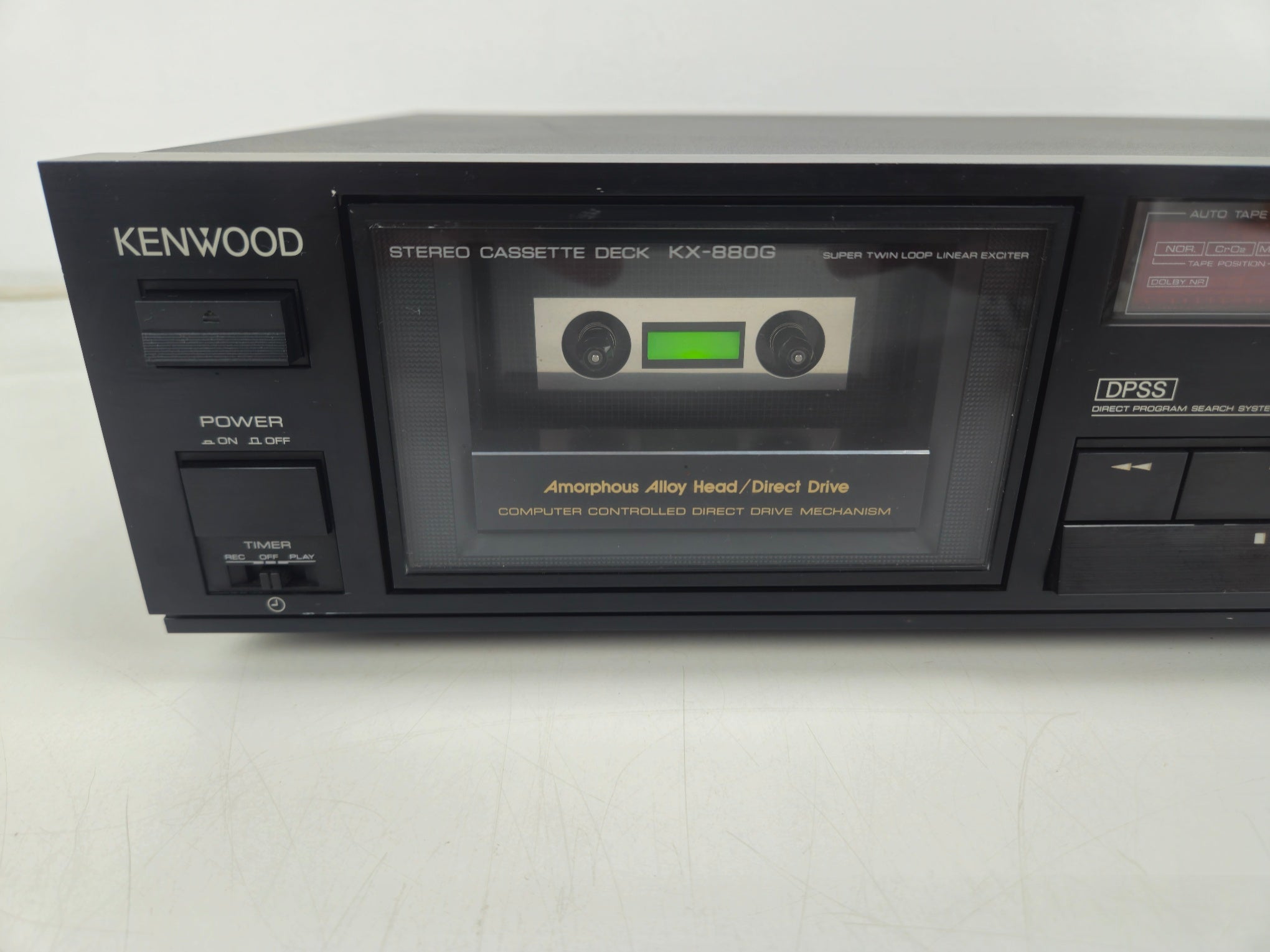 Kenwood- KX-880G - Two Head Stereo Cassette Deck