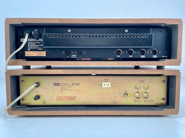 Klein & Hummel ES 20+ET20 Stereo Amplifier + AM/FM Tuner Set