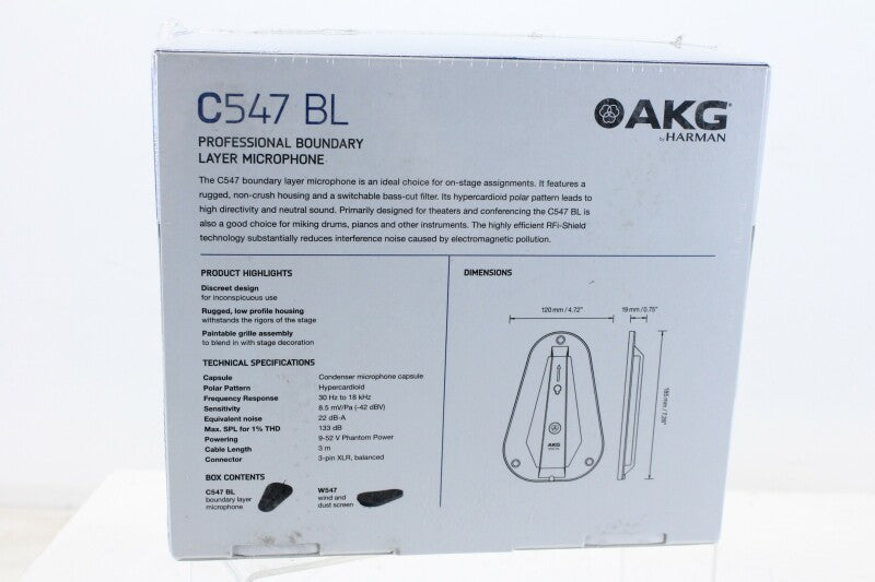 AKG C547 BL Boundary Layer Microphone